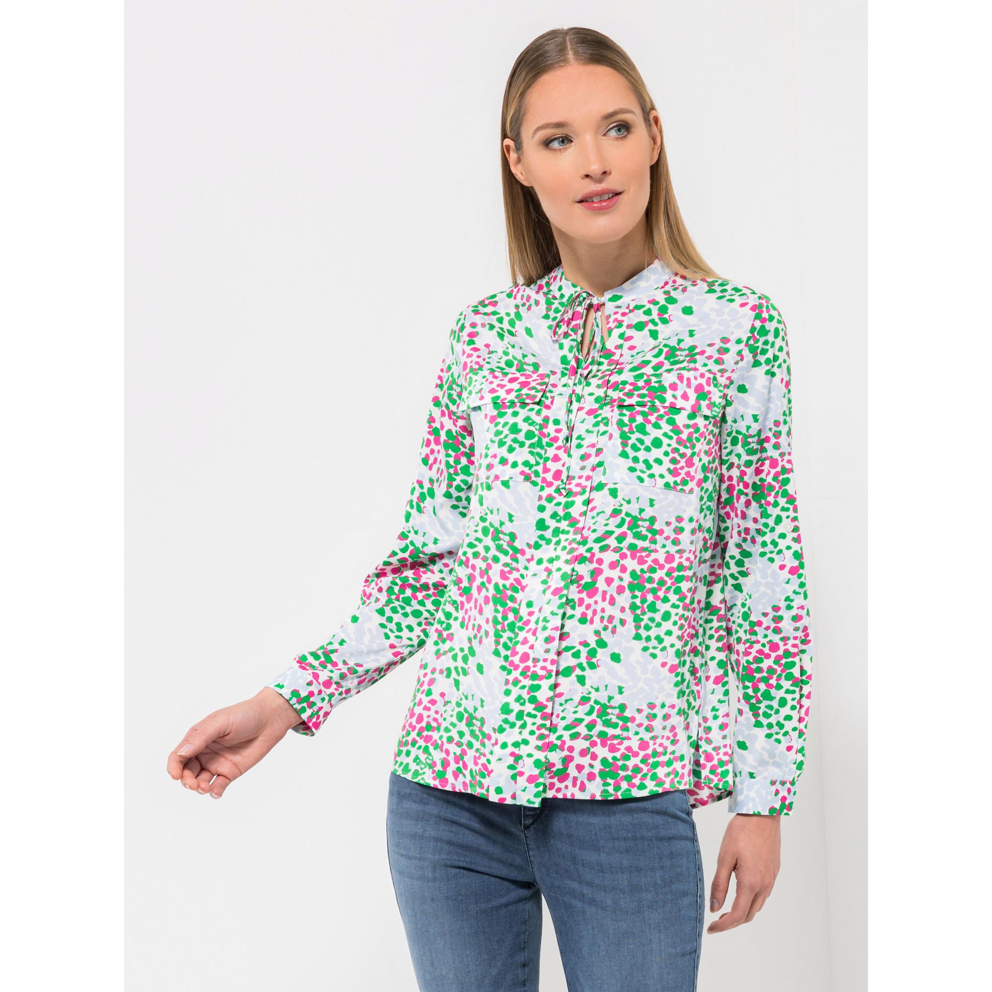 STEFFEN SCHRAUT Bluse Nizza 1/1-Arm, Ärmelriegel Brusttaschen figurumspielend