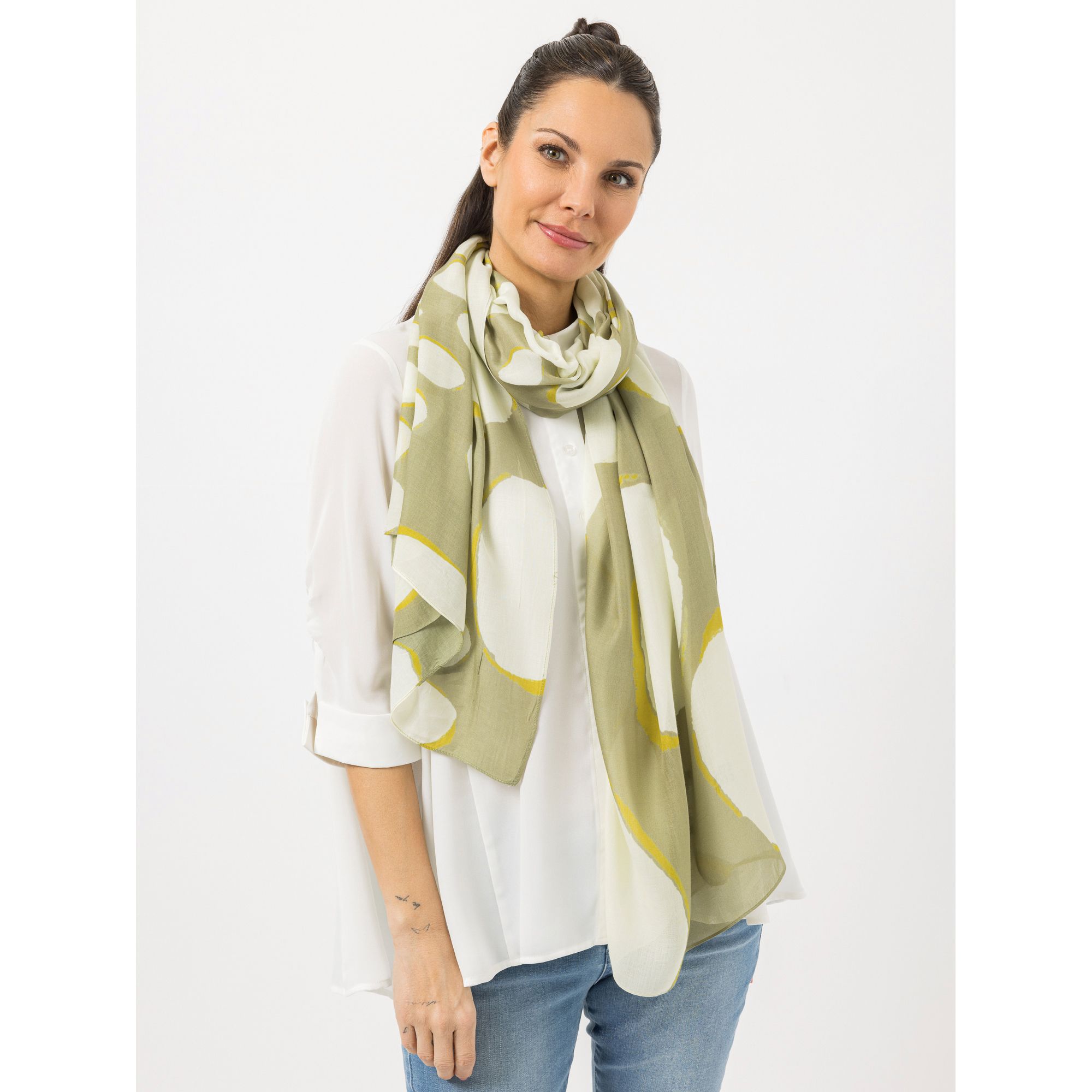 STEFFEN SCHRAUT Tuch Biarritz Allover-Druck aus ECOVERO Viskose ca. 100x200cm