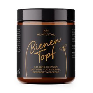 ALMIVITAL Bienentopf Salbe mit Propolis Extrakt, Gelee Royale & Bienengift 180ml