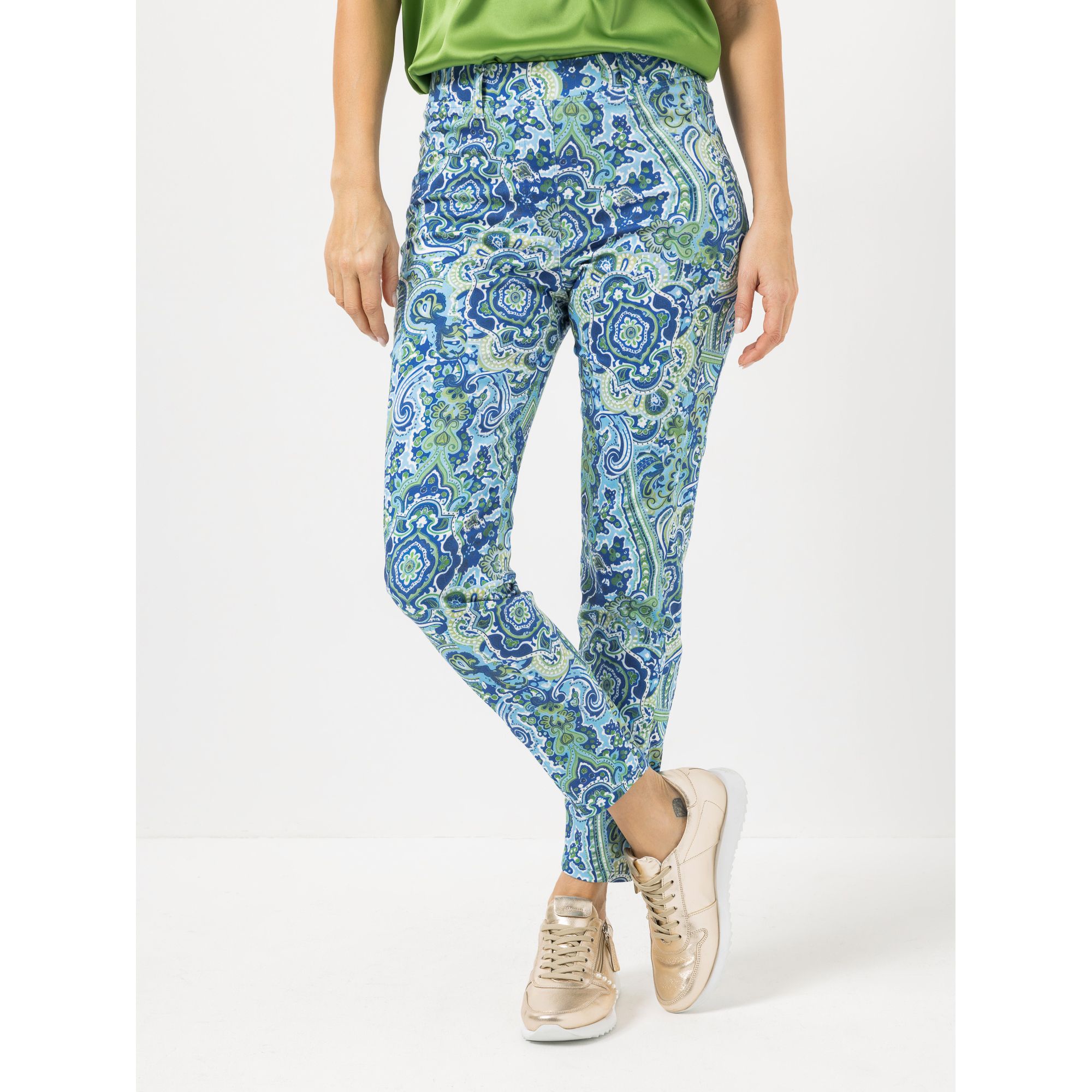 STEFFEN SCHRAUT Jeggings knöchellang Allover-Druck sehr schmales Bein