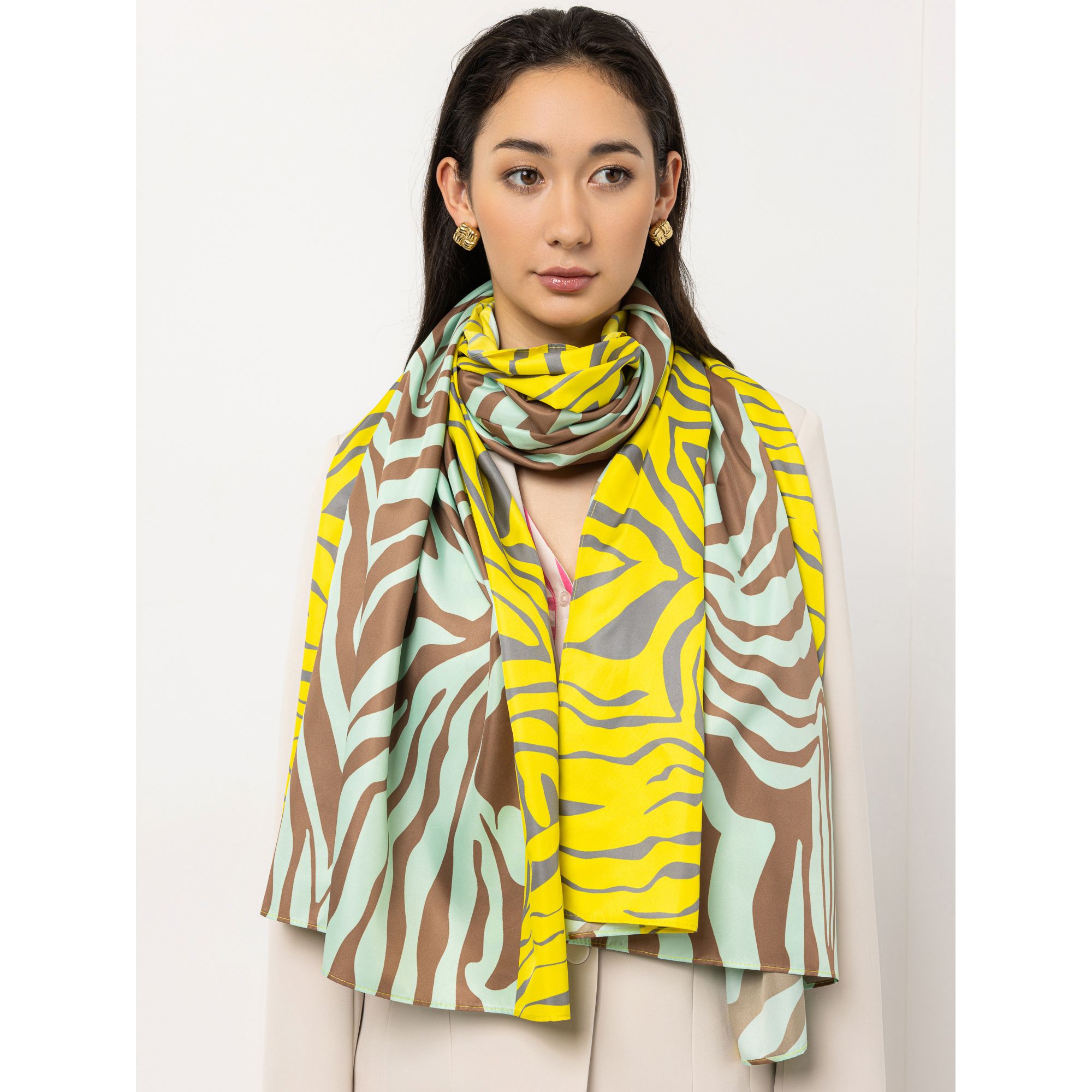 STEFFEN SCHRAUT Schal Caracas Twill-Stoff Allover-Druck ca. 190x90cm