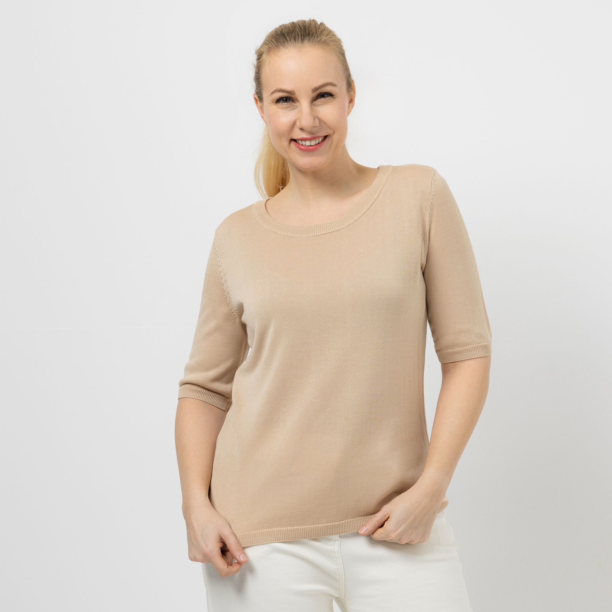 DAWID by Dawid Tomaszewski Pullover langer 1/2 Arm figurumspielend