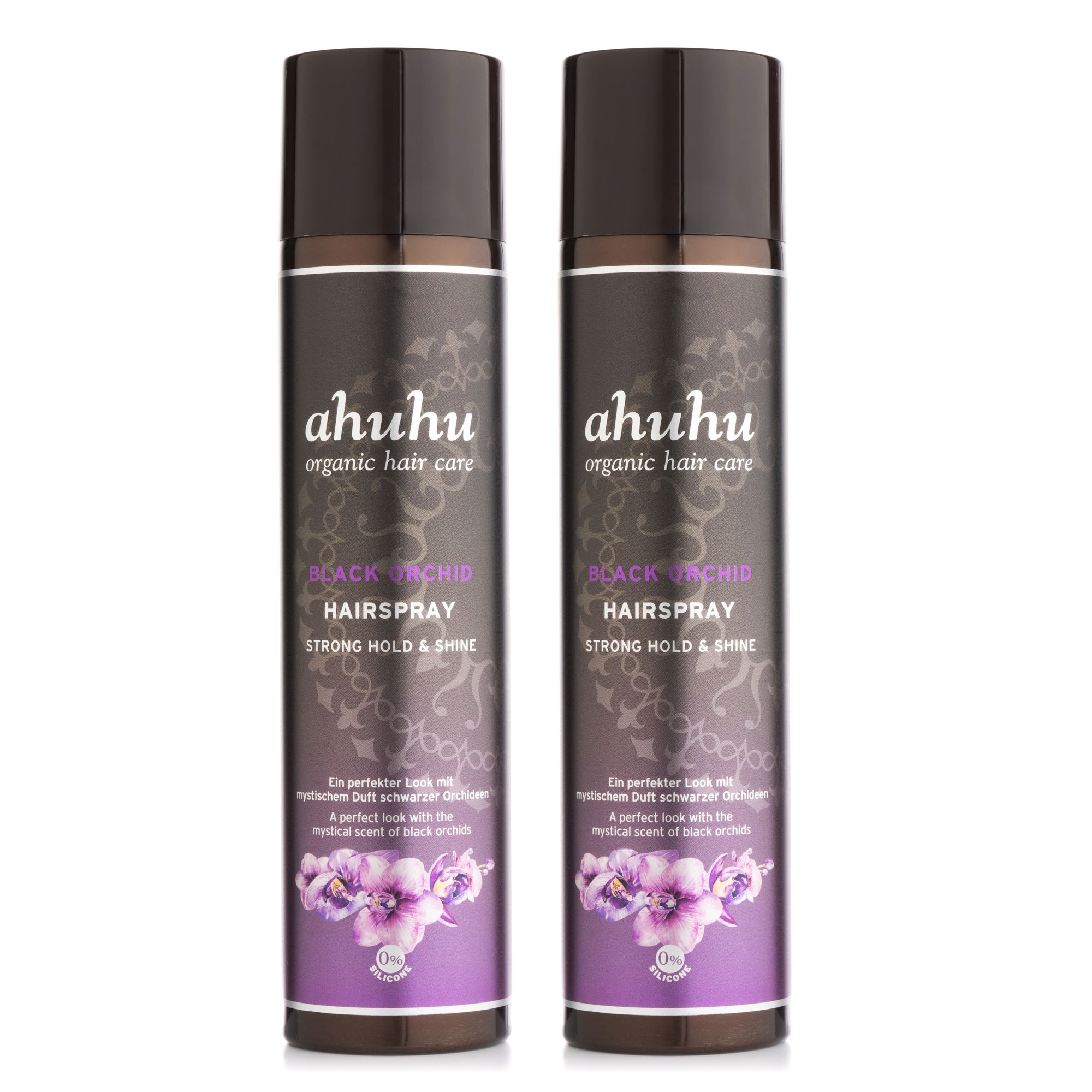 ahuhu organic hair care Hairspray Black Orchid 2x300ml