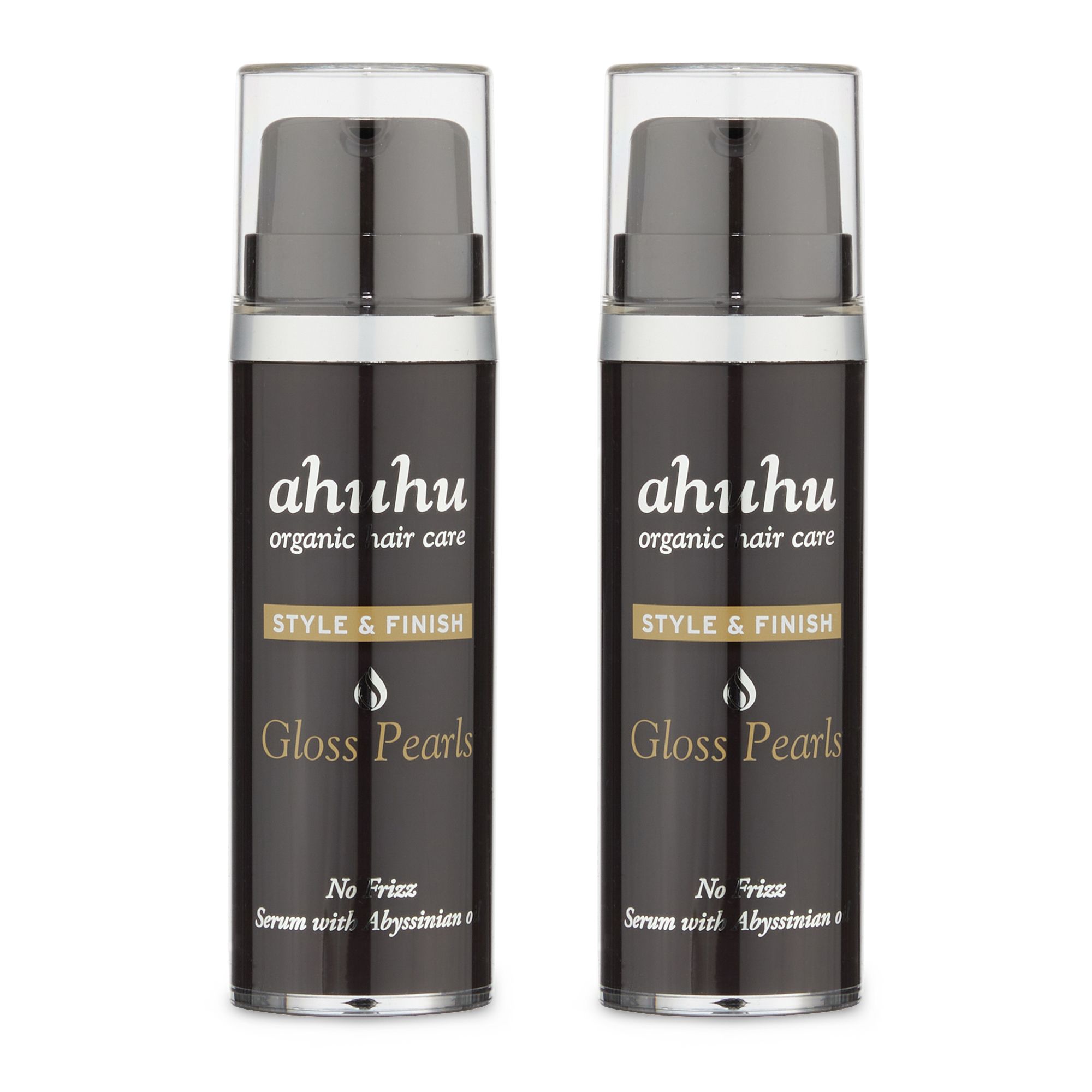 ahuhu organic hair care Gloss Pearls No-Frizz Serum 2 x 15ml