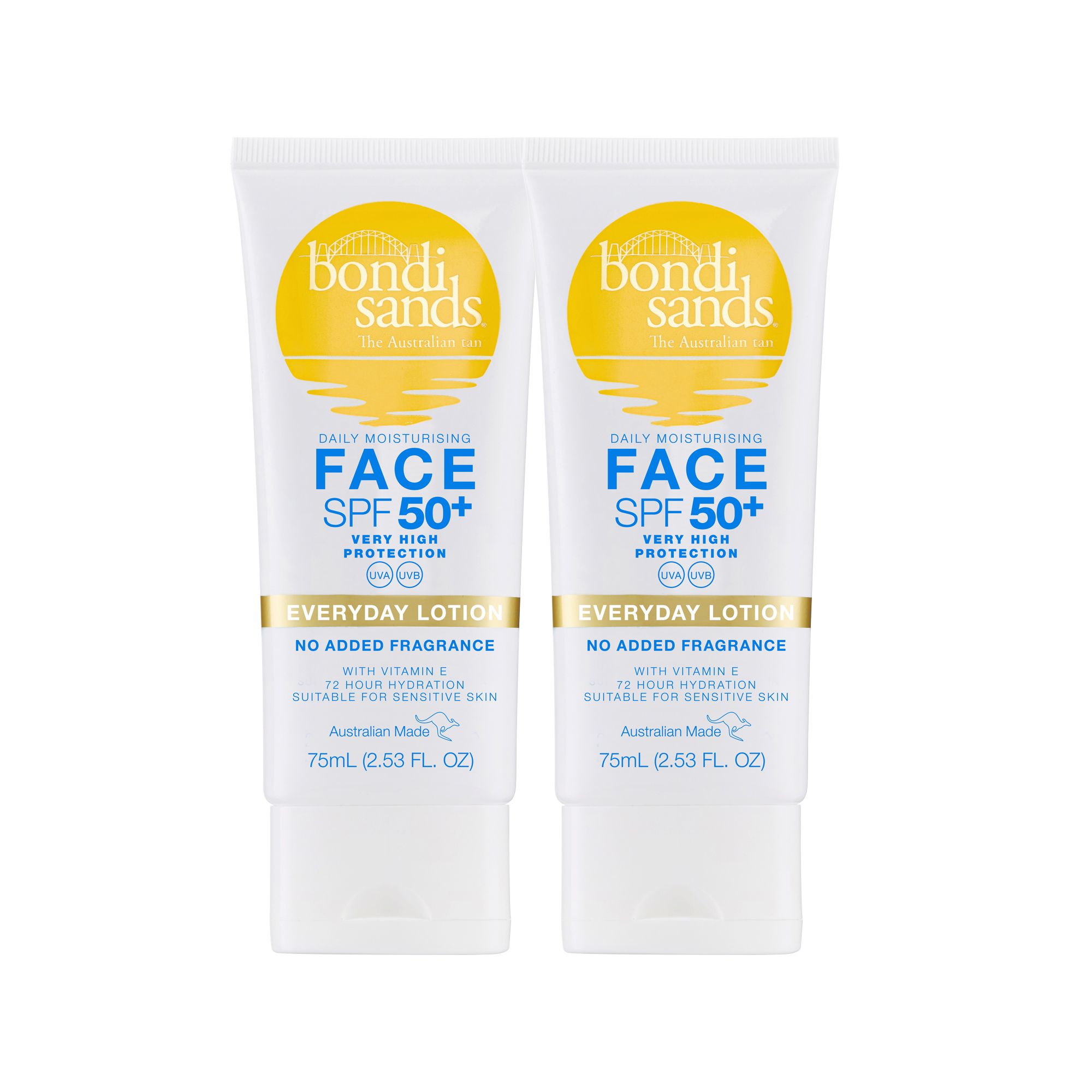 Bondi Sands Face Lotion mit SPF 50+ 2x75ml
