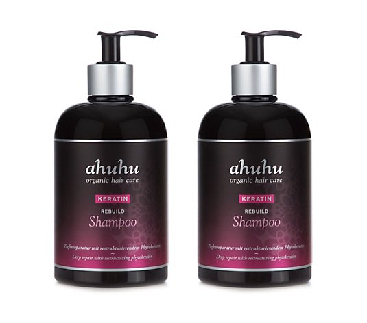 ahuhu organic hair care Keratin Rebuild Shampoo 2x 500ml