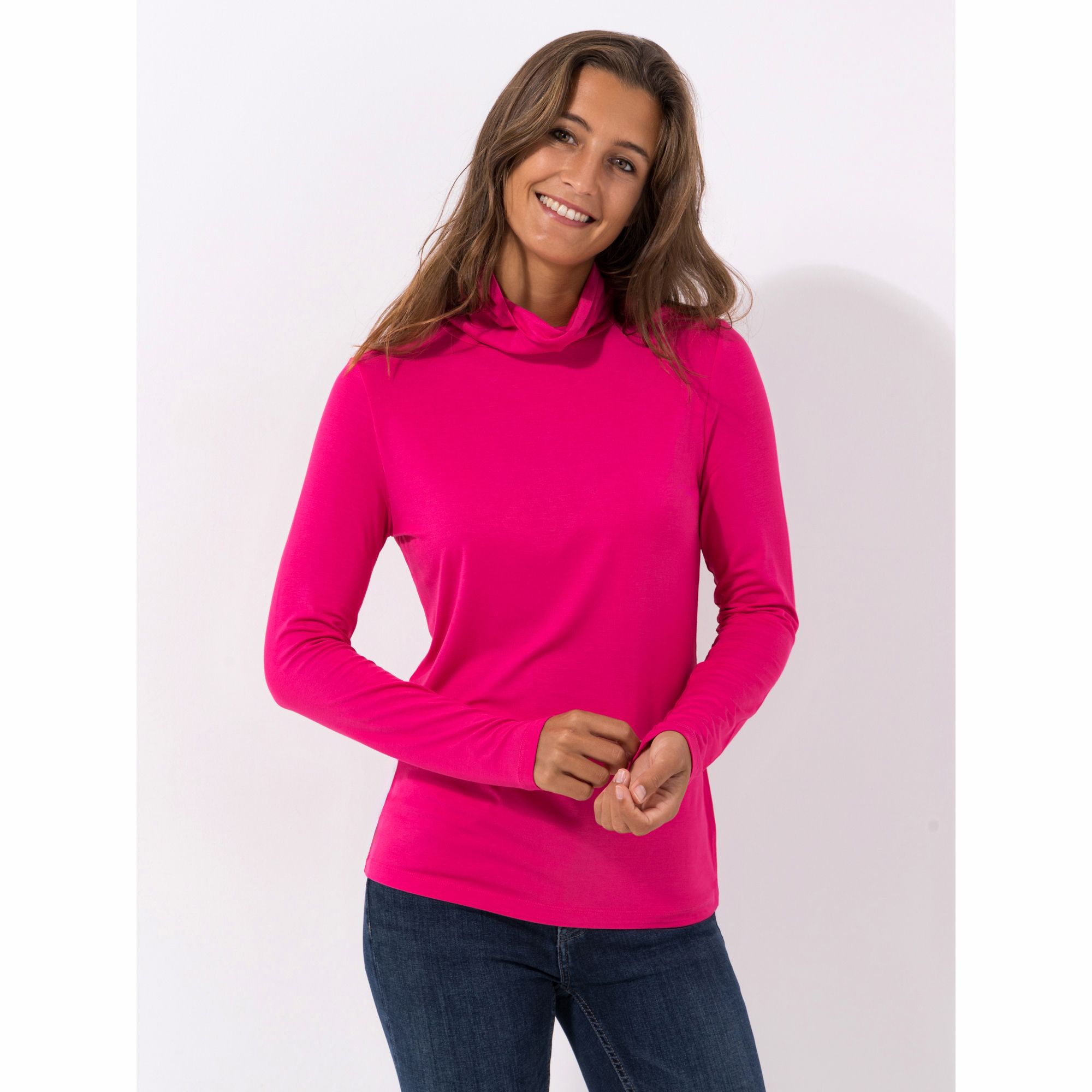 VIA MILANO Shirt 1/1-Arm Rollkragen figurumspielend