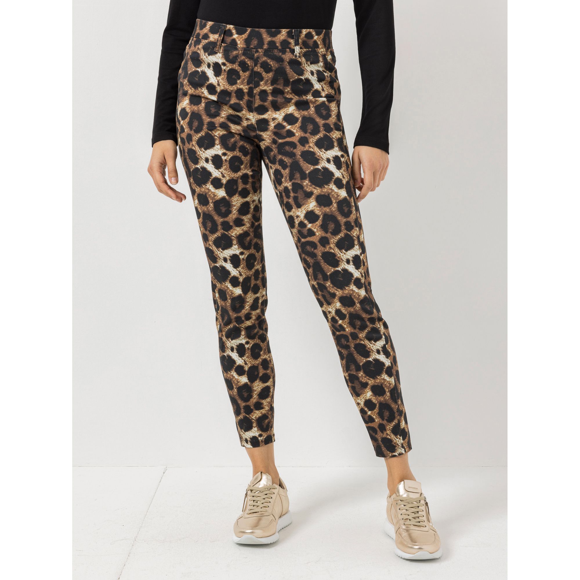 STEFFEN SCHRAUT Jeggings knöchellang Allover-Druck sehr schmales Bein