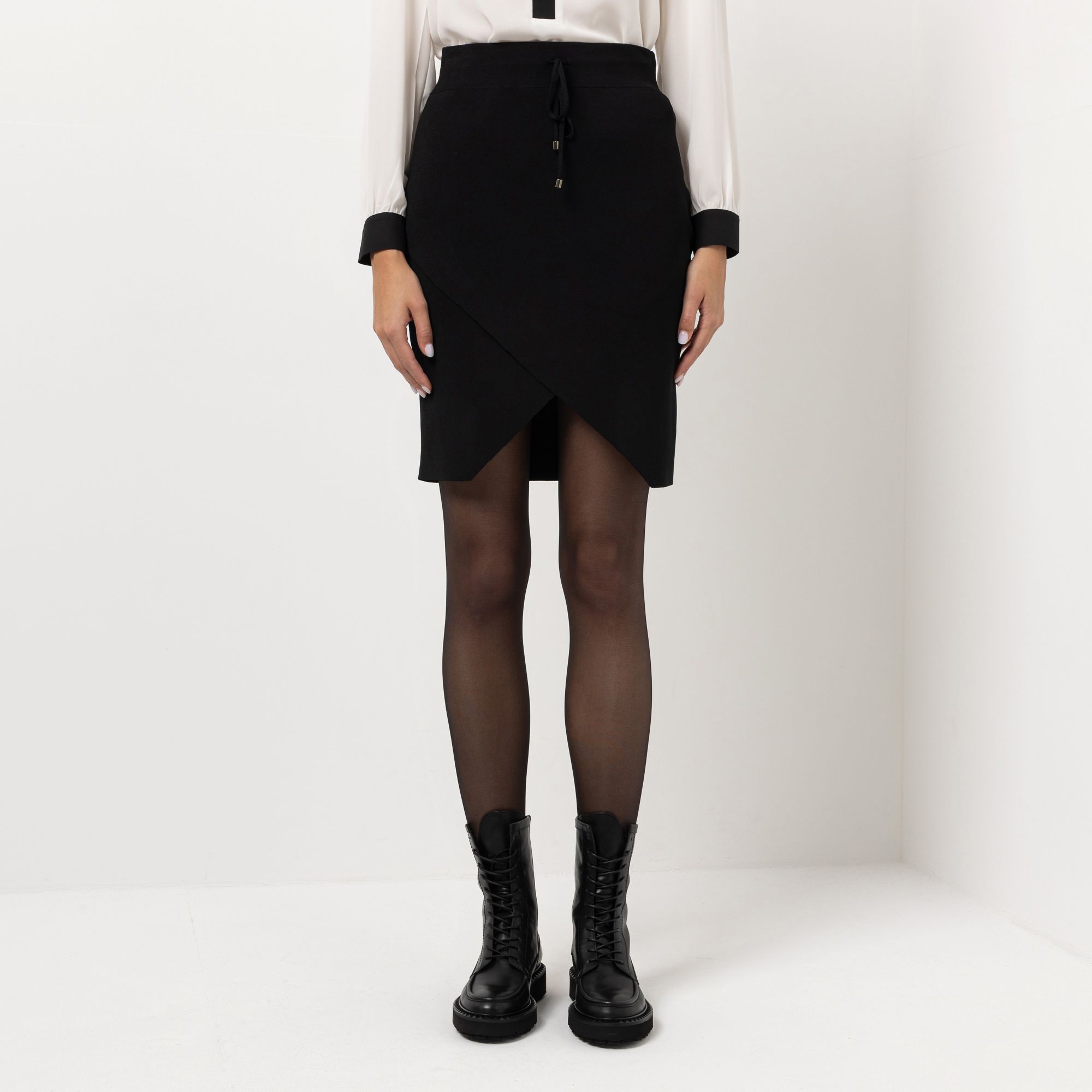 STEFFEN SCHRAUT Rock schmale Form Rundumdehnbund knieumspielend