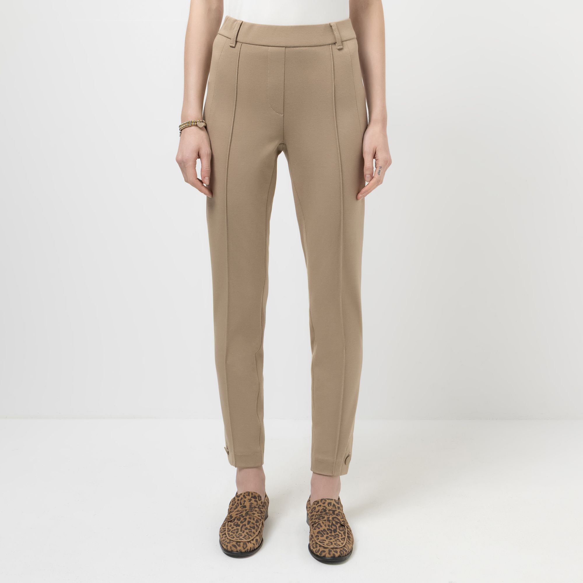 STEFFEN SCHRAUT Jeggings, knöchellang Rundumdehnbund Schlitz mit Knopf sehr schmales Bein