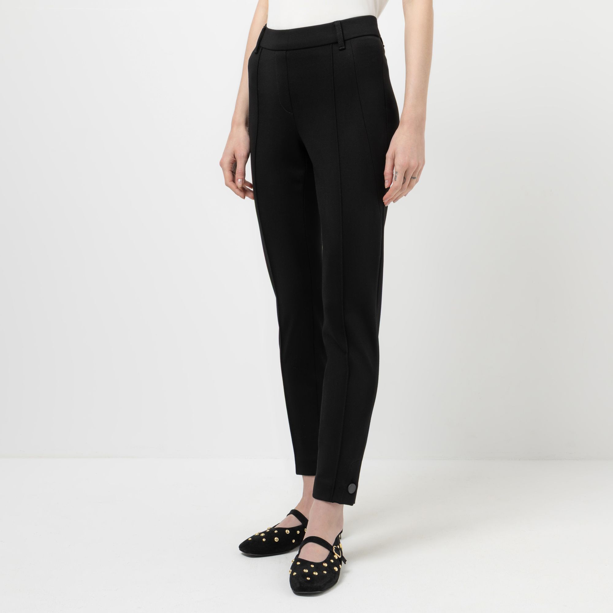 STEFFEN SCHRAUT Jeggings, knöchellang Rundumdehnbund Schlitz mit Knopf sehr schmales Bein