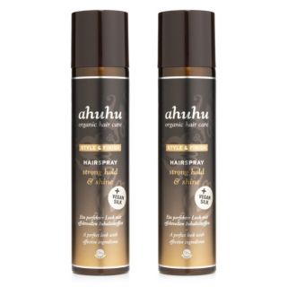 ahuhu Hairspray strong hold & shine + Vegan Silk Duo 2x 300ml