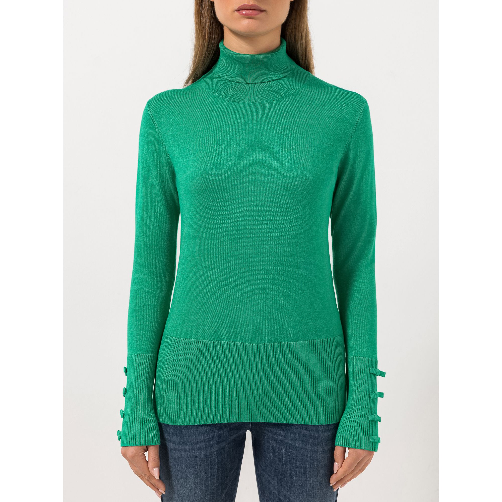 STEFFEN SCHRAUT Pullover Montpellier Rollkragen Schleifen-Detail figurbetont