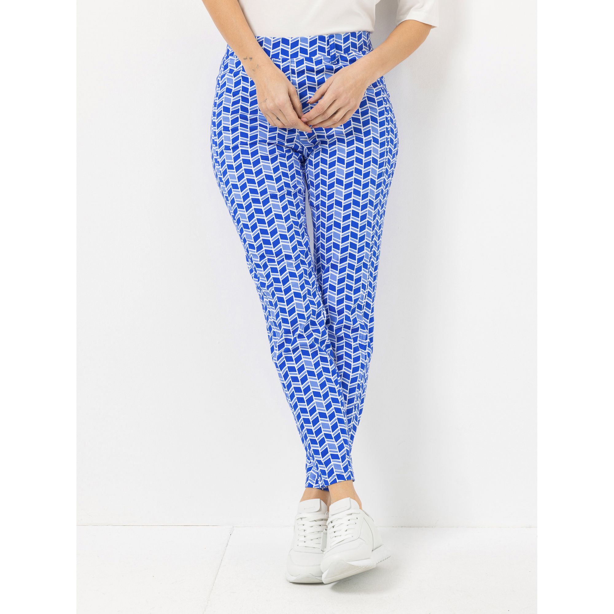 STEFFEN SCHRAUT Jeggings knöchellang Allover-Druck sehr schmales Bein