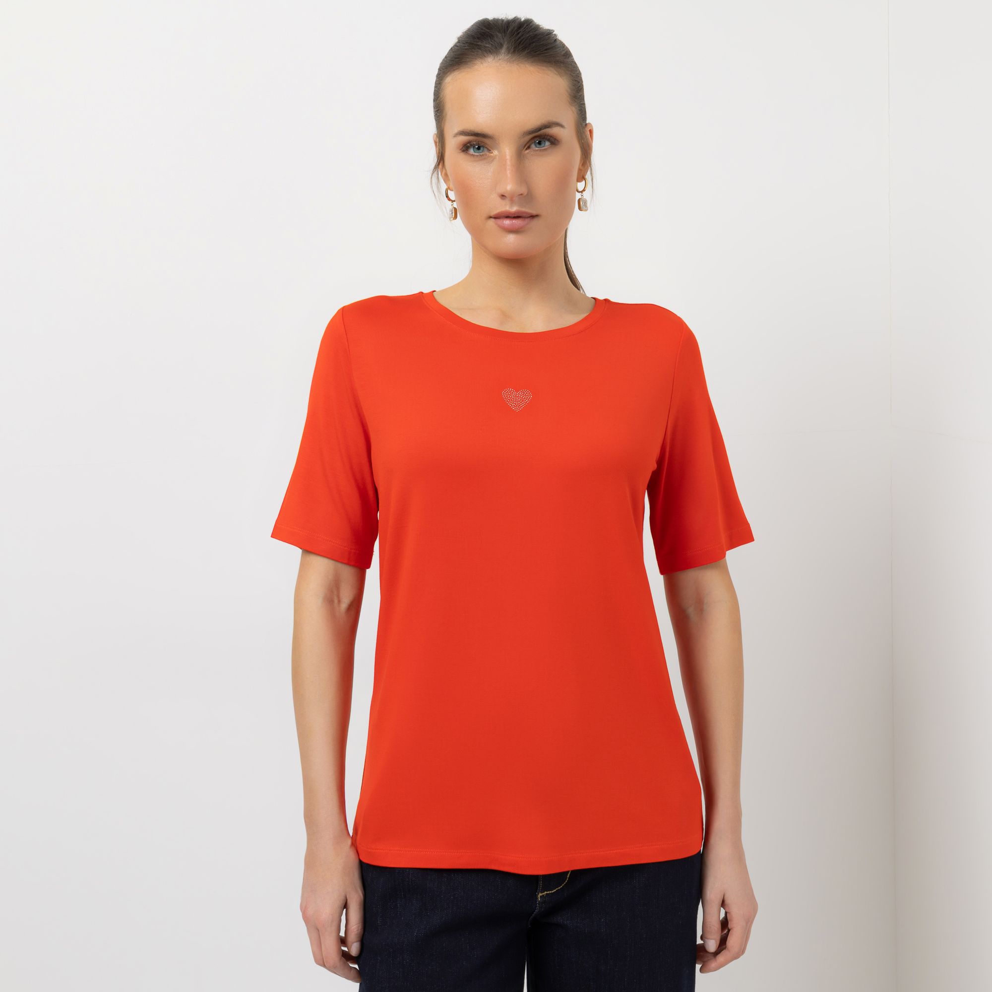 STEFFEN SCHRAUT Shirt 1/2-Arm Rundhalsausschnitt mit ECOVERO Viskose figurumspielend