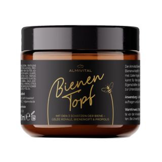 ALMIVITAL Bienentopf Salbe mit Propolis Extrakt, Gelée Royale & Bienengift 110ml