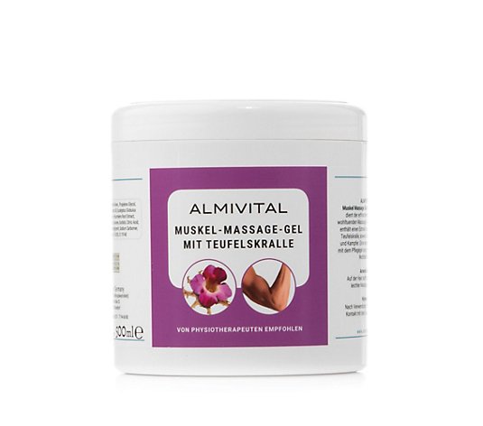 ALMIVITAL Muskel-Massage-Gel mit Teufelskralle & Kampher 500ml