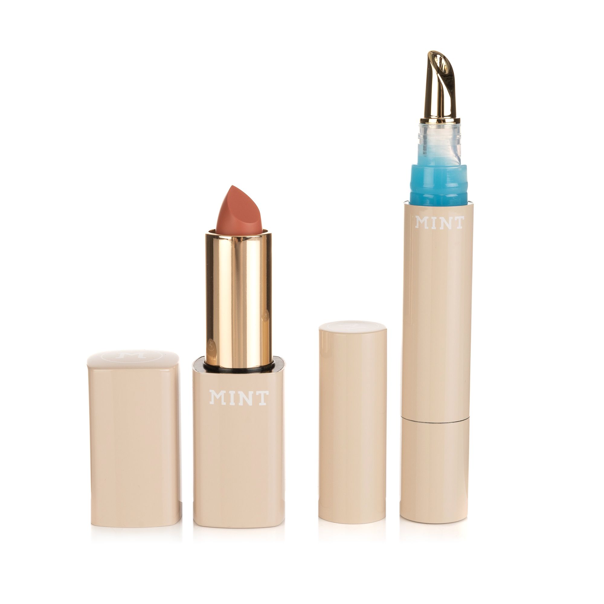 MINT MAKE-UP BLS Lip Glow mit PH & Lippenstift zur opt. Zahnaufhellung