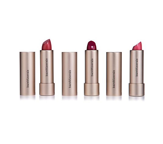 bareMinerals® Lippenstift-Set Hydra-Smoothing Lipstick, 3x 3,6g
