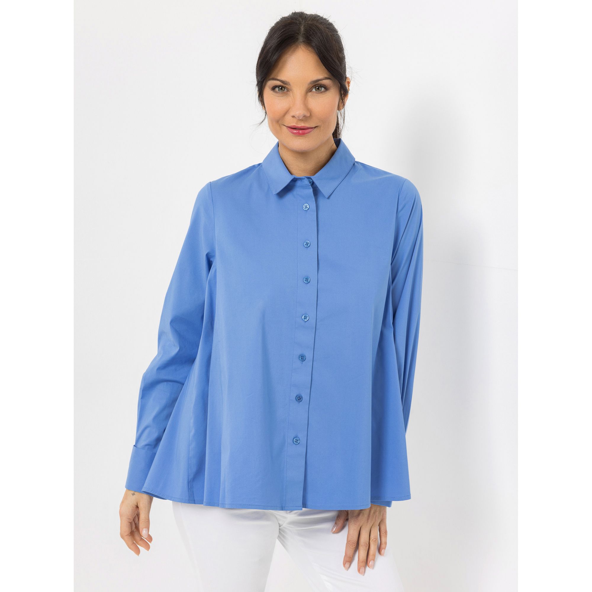 STEFFEN SCHRAUT Bluse, Florenz 1/1-Arm Nahttaschen leger weit