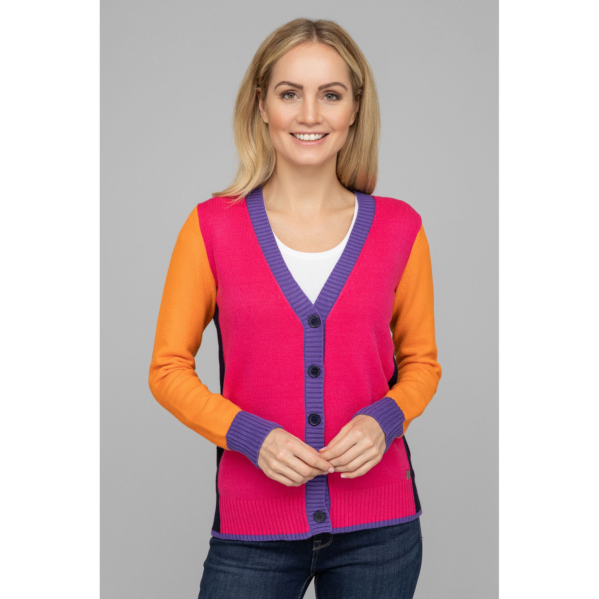 DAWID by Dawid Tomaszewski Cardigan 1/1-Arm Colourblocking figurumspielend