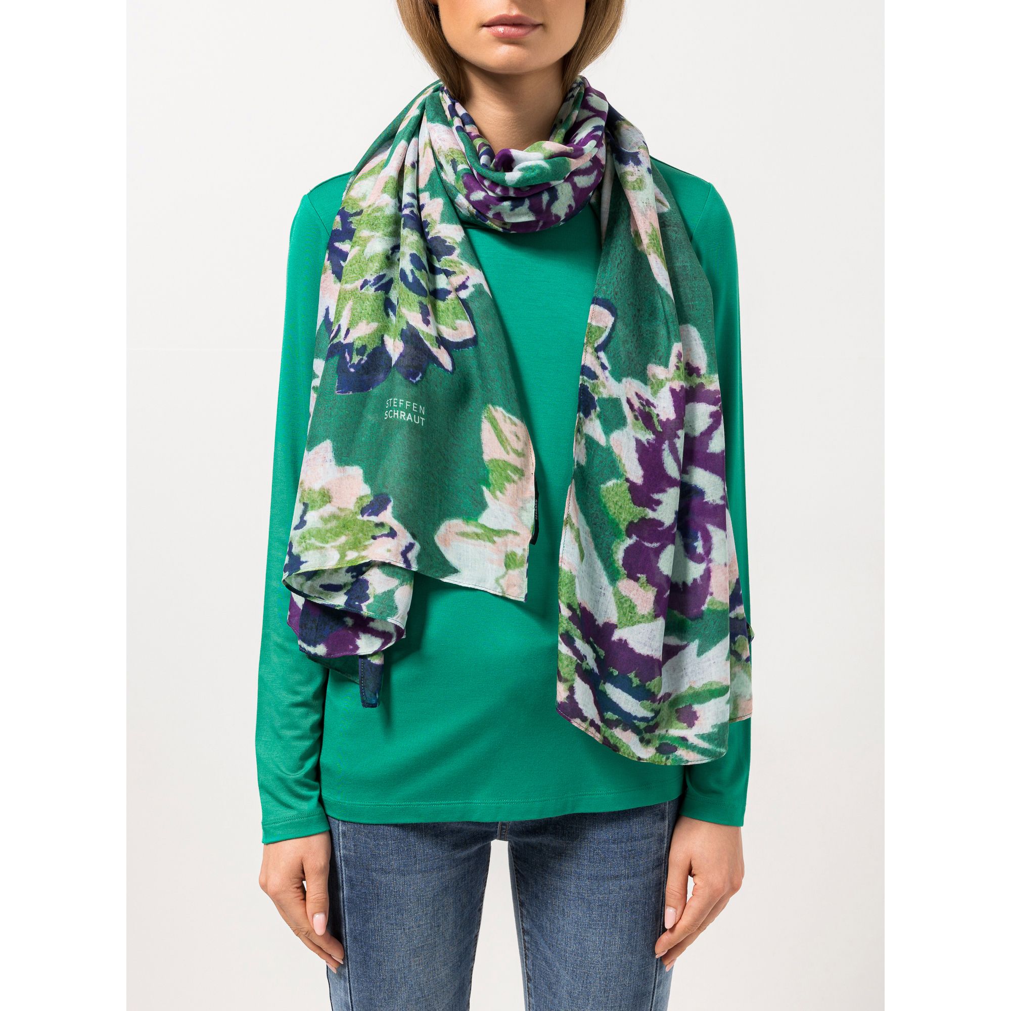 STEFFEN SCHRAUT Tuch Biarritz Allover-Druck aus ECOVERO Viskose ca. 100x200cm