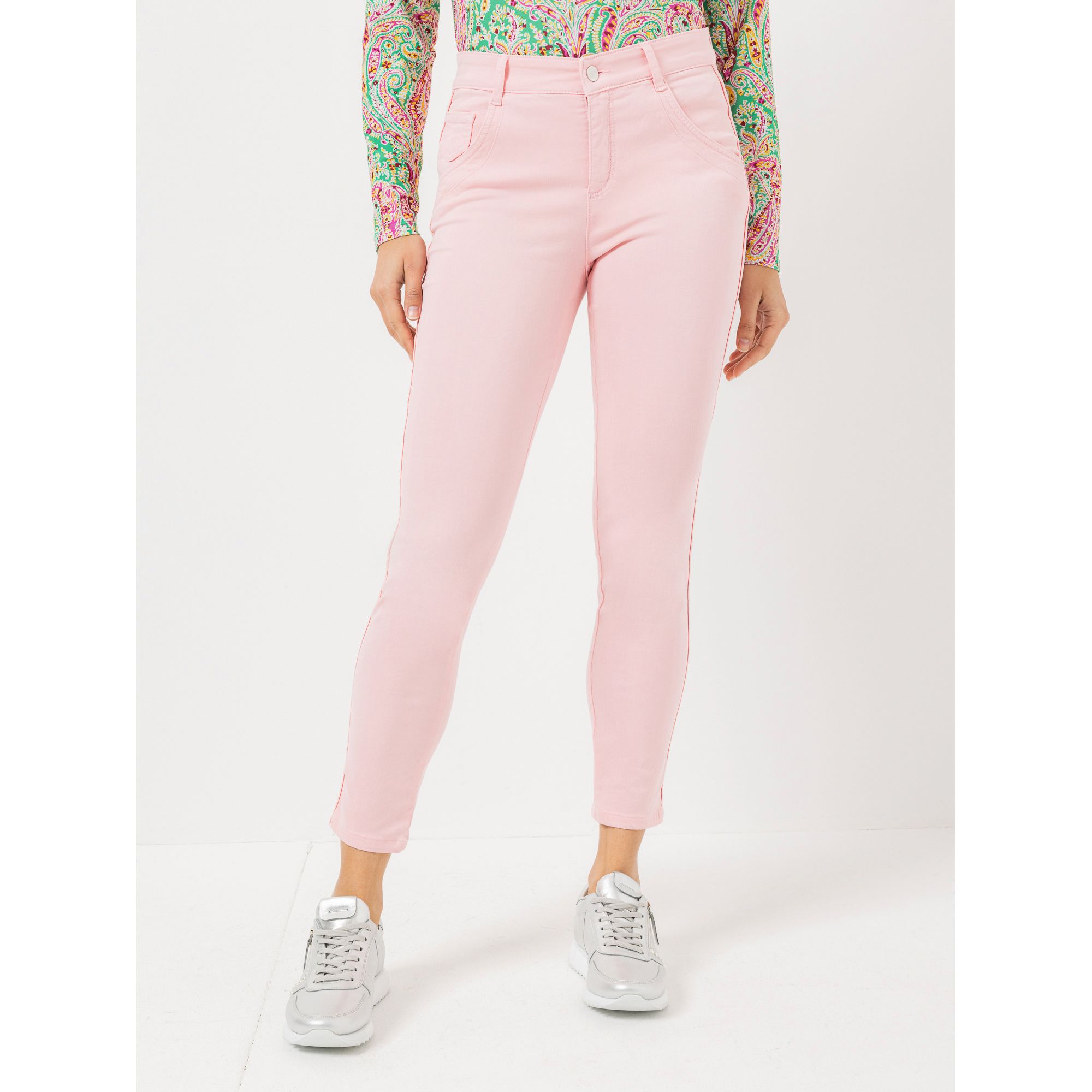 STEFFEN SCHRAUT Hose Los Angeles knöchellang Galonstreifen sehr schmales Bein