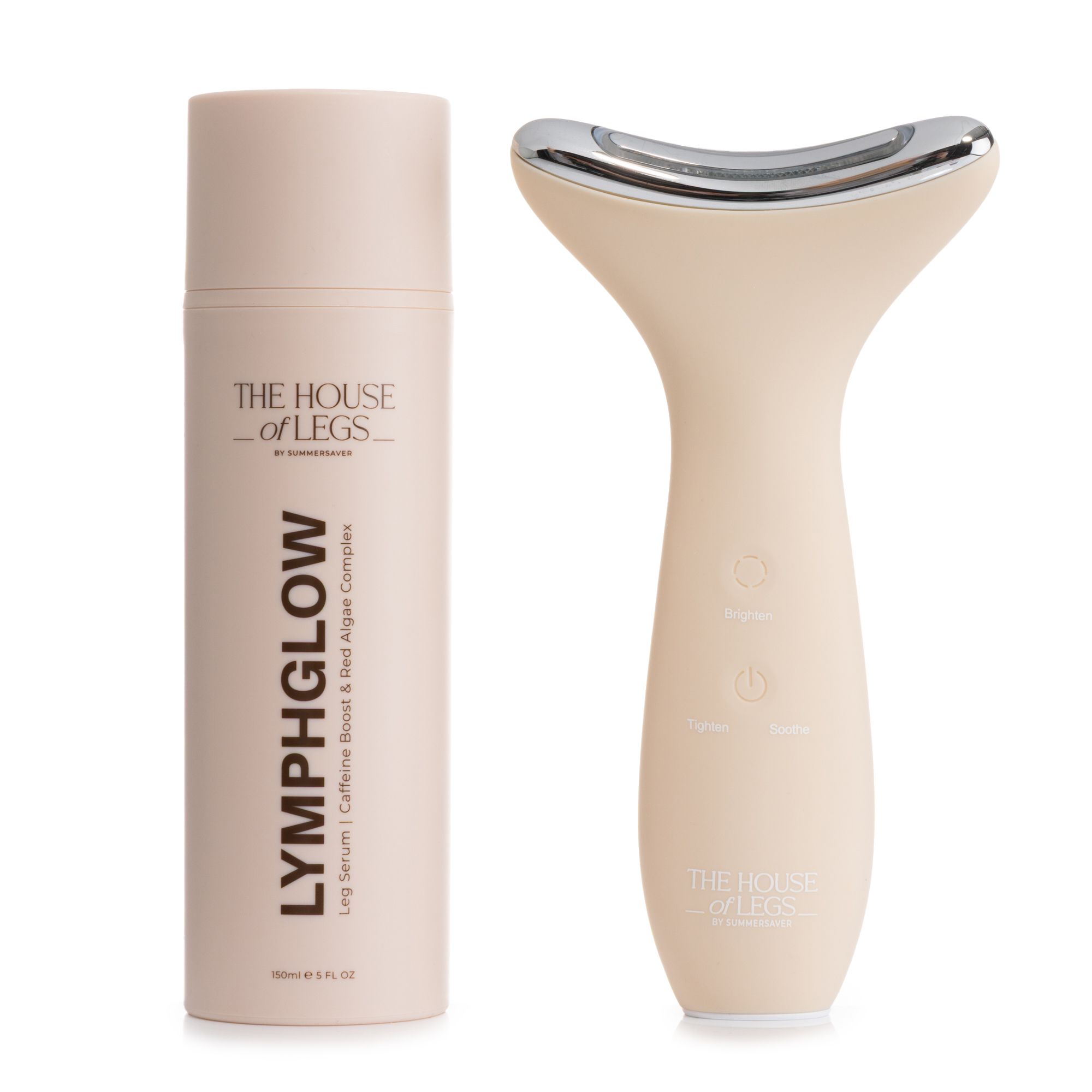 The House of Legs by SUMMERSAVER EMS & Light Therapy Gerät & Lymphglow Leg Serum 150ml