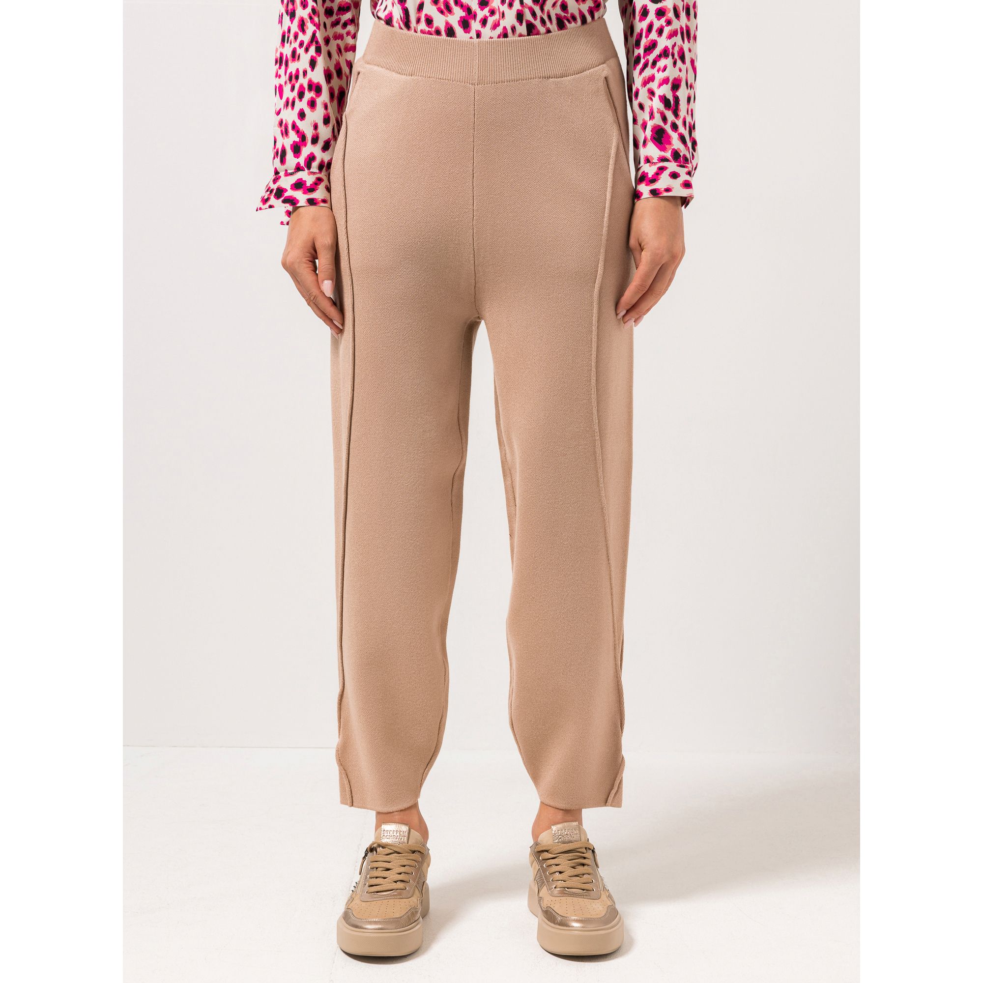 STEFFEN SCHRAUT Strickhose 7/8-Länge Eingrifftaschen leger weite Form