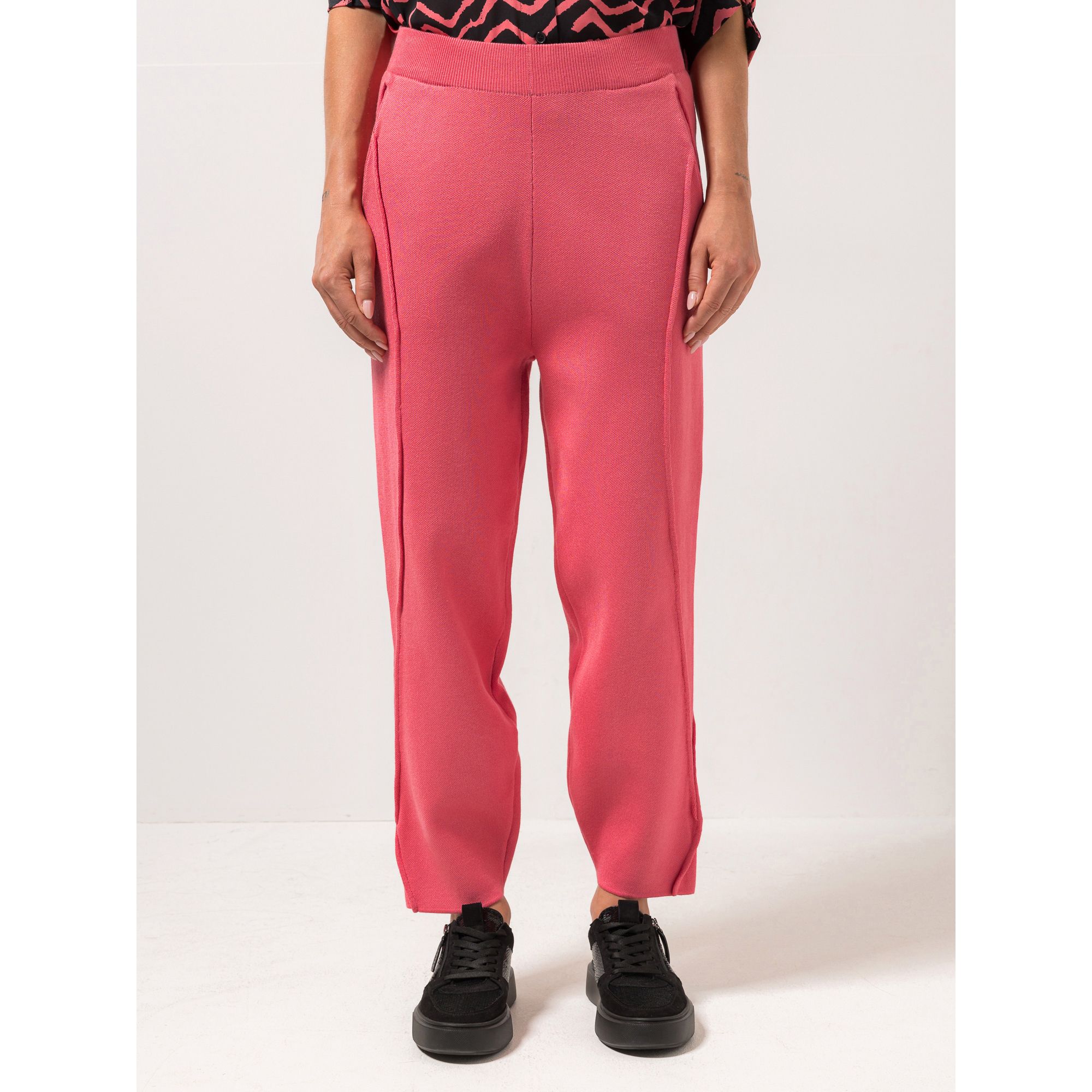 STEFFEN SCHRAUT Strickhose 7/8-Länge Eingrifftaschen leger weite Form