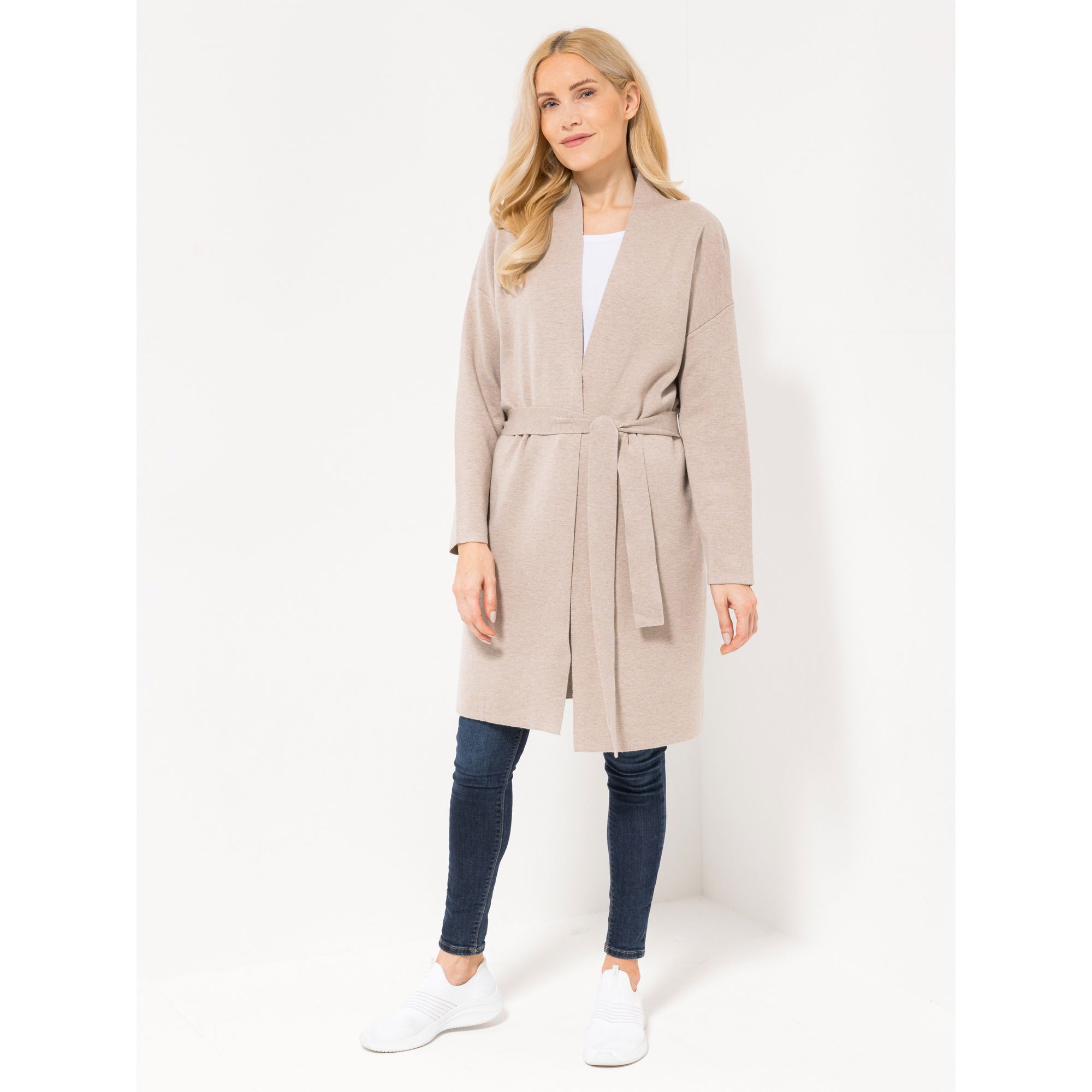 DAWID by Dawid Tomaszewski Strickmantel, 1/1 Arm mit Bindegürtel oversize