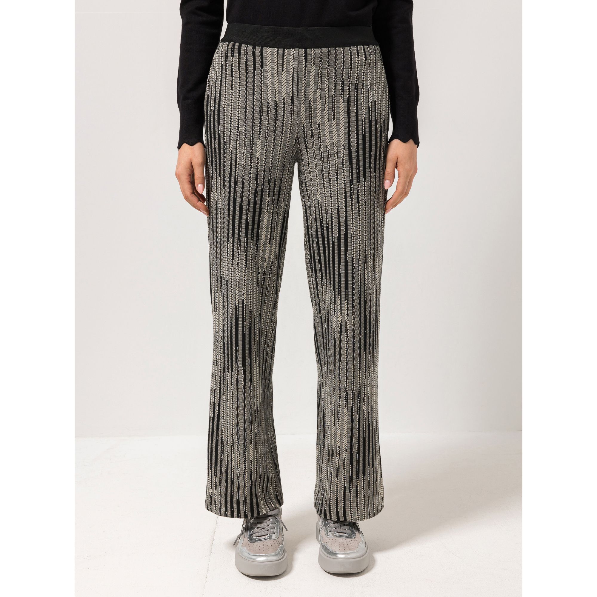 STEFFEN SCHRAUT Hose mit Jaquard Eingrifftaschen Rundumdehnbund weiter Beinverlauf