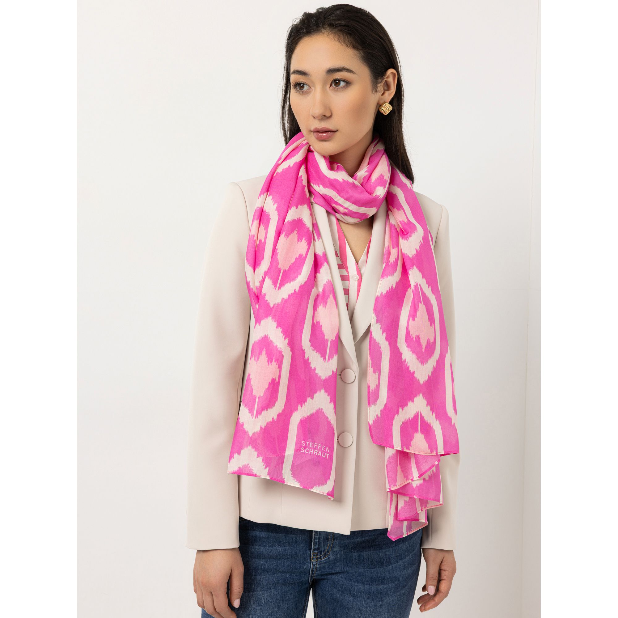 STEFFEN SCHRAUT Tuch Biarritz Allover-Druck aus ECOVERO Viskose ca. 100x200cm