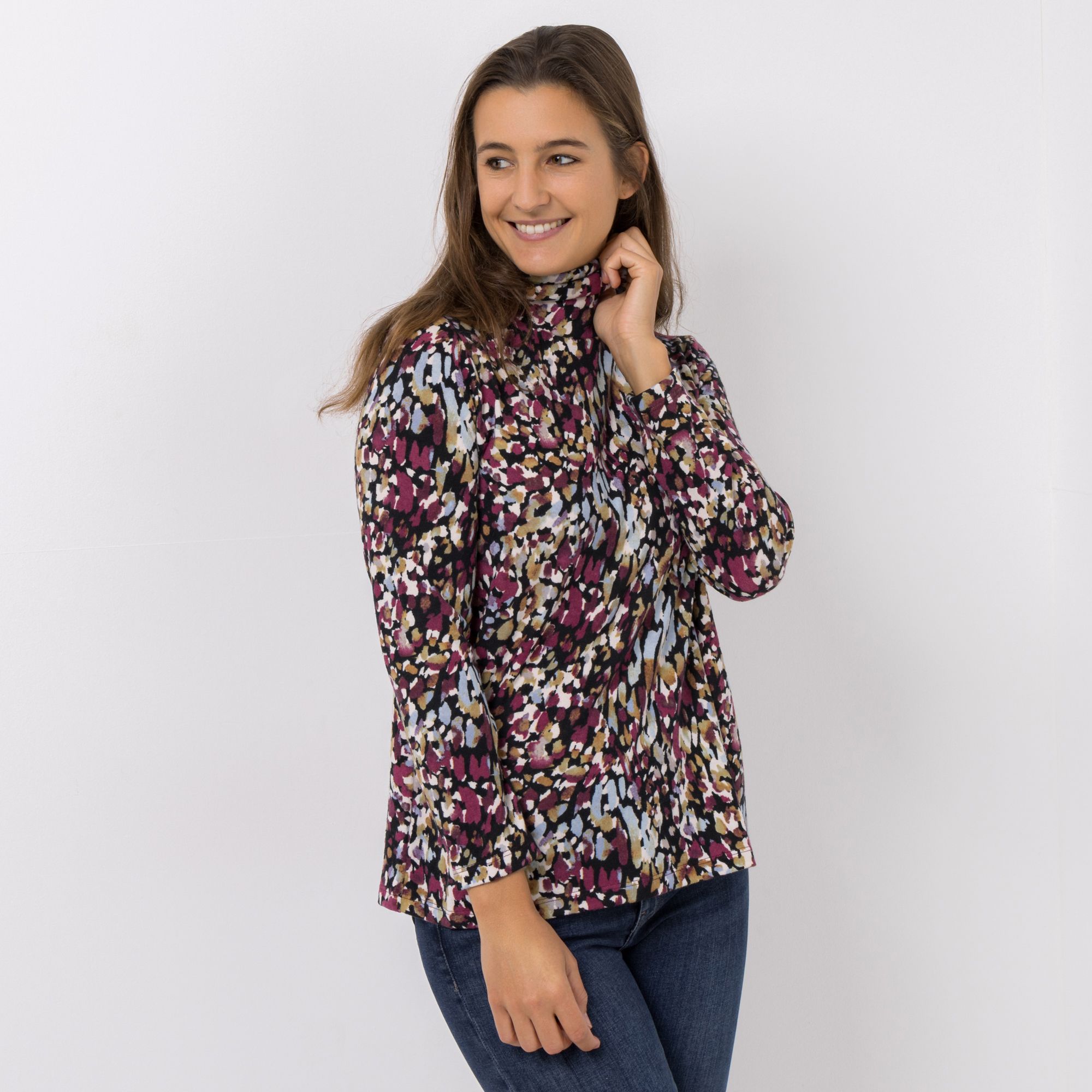 KIM & CO. Shirt, Langarm Soft Touch Jersey Rollkragen figurumspielend
