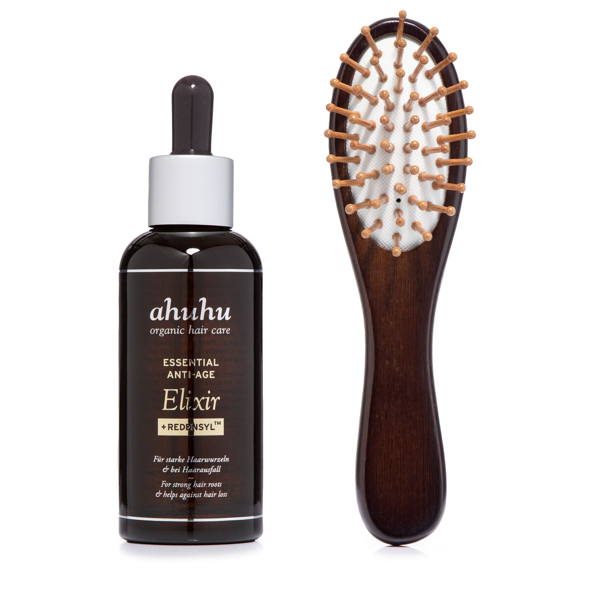ahuhu Essential Anti-Age Elixir 100ml Travel Brush