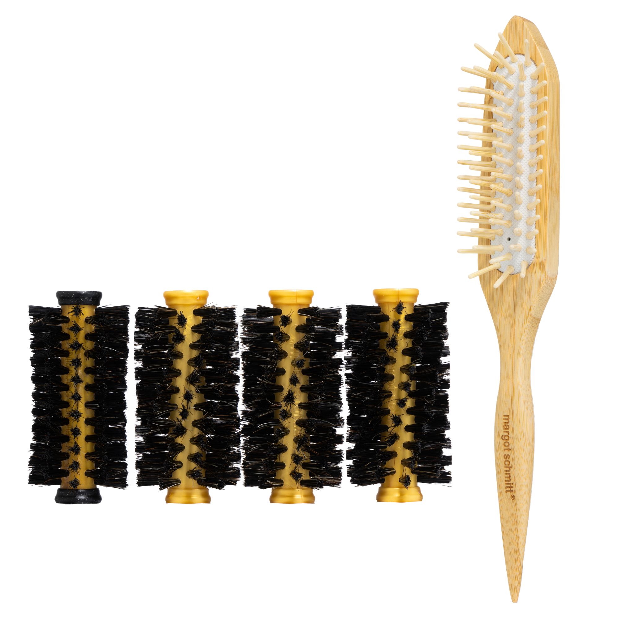 MARGOT SCHMITT® Deluxe Traumrollen Set für kurzes Haar mit Toupierbürste
