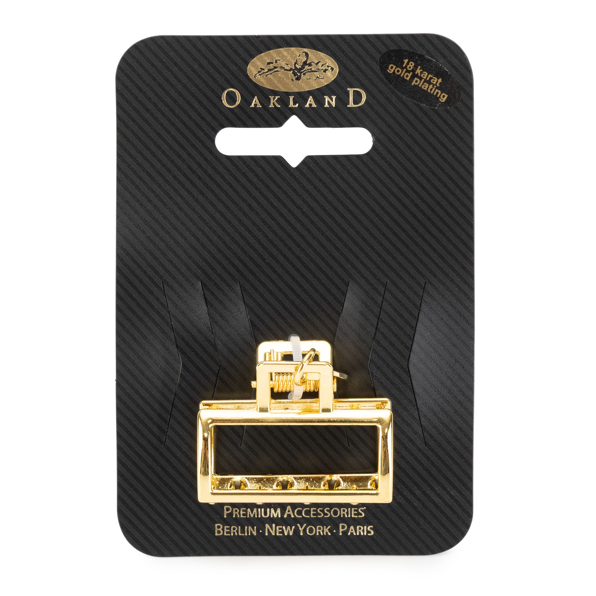 OAKLAND Haarspange klein vergoldet Haarpartien fixieren ca. 4 x 2,5 x 3 cm