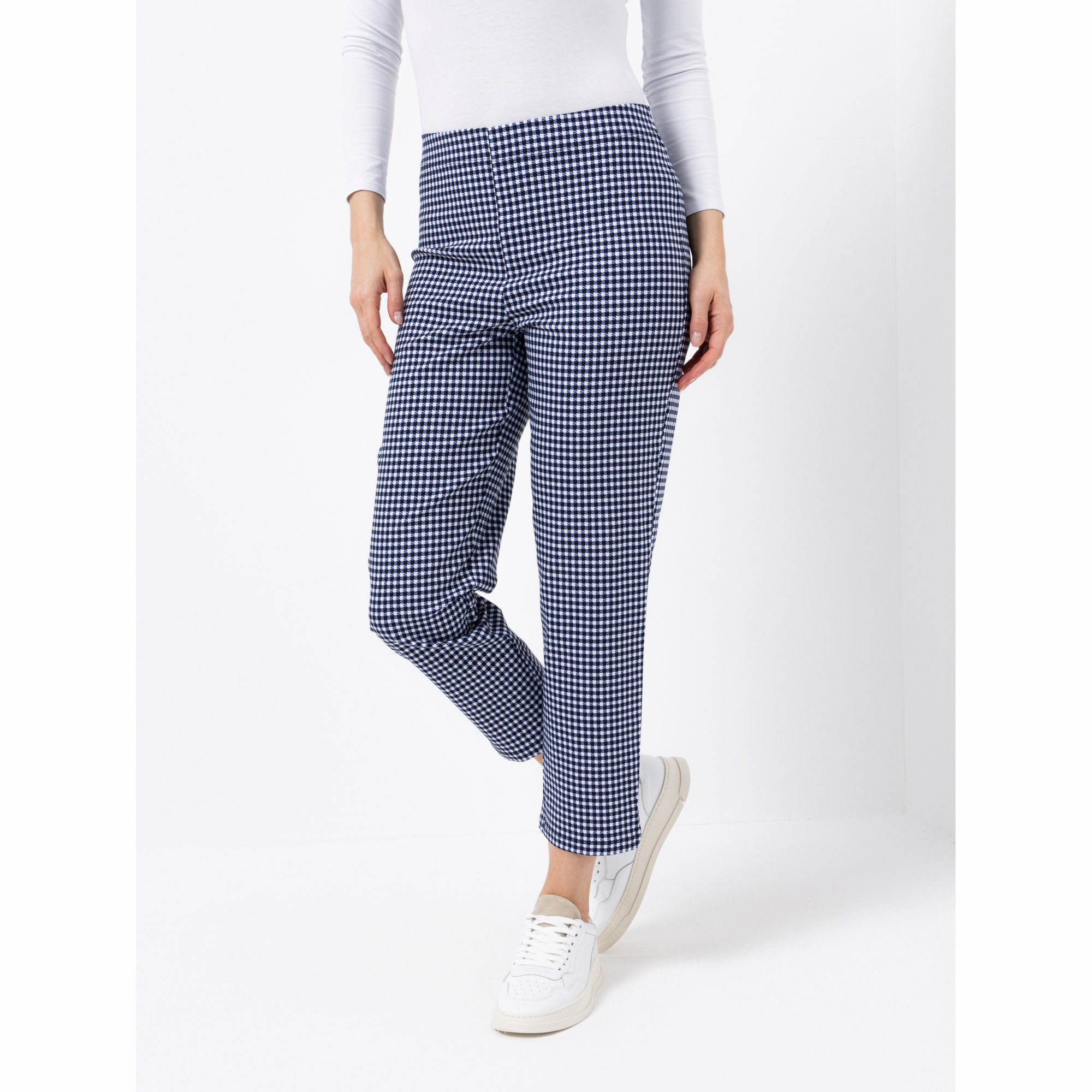 KIM & CO. Hose, 7/8-Länge Stretch Bengalin Seitenschlitze schmales Bein