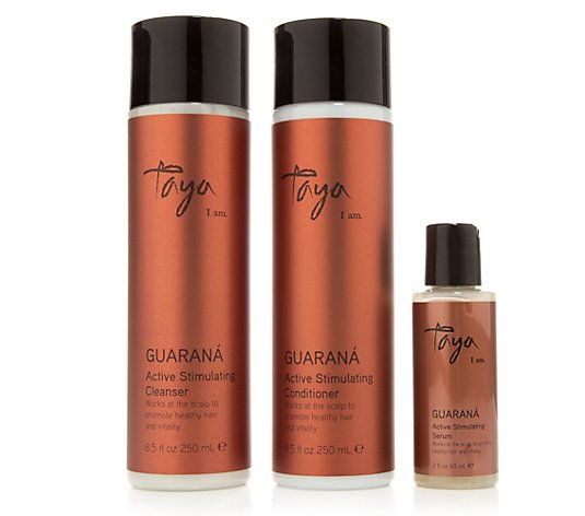 TAYA HAIRCARE Guarana Shampoo 250ml, Conditioner 250ml & Tonic 60ml