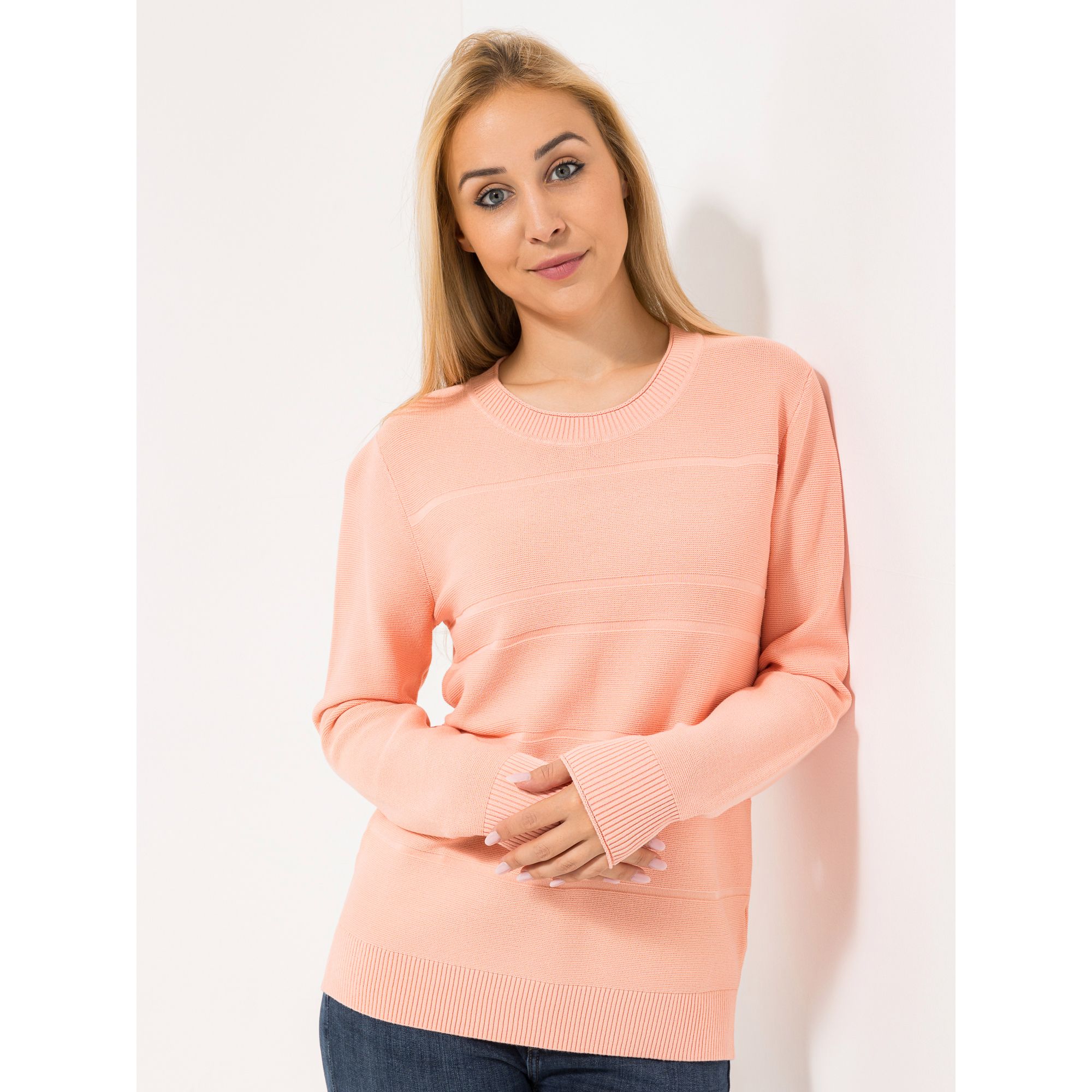 DAWID by Dawid Tomaszewski Pullover, 1/1 Arm Rundhalsausschnitt figurumspielend