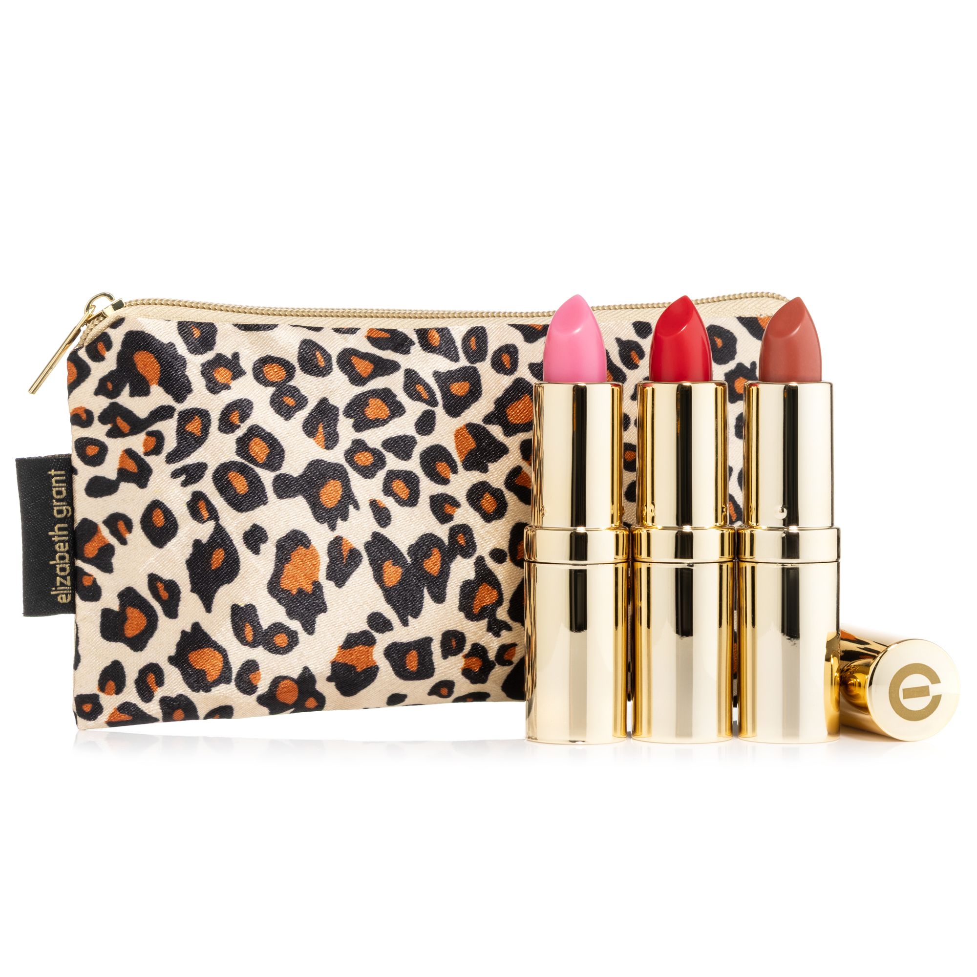 ELIZABETH GRANT Moisture Lip Balm Trio 3x 3,5g mit Kosmetiktasche
