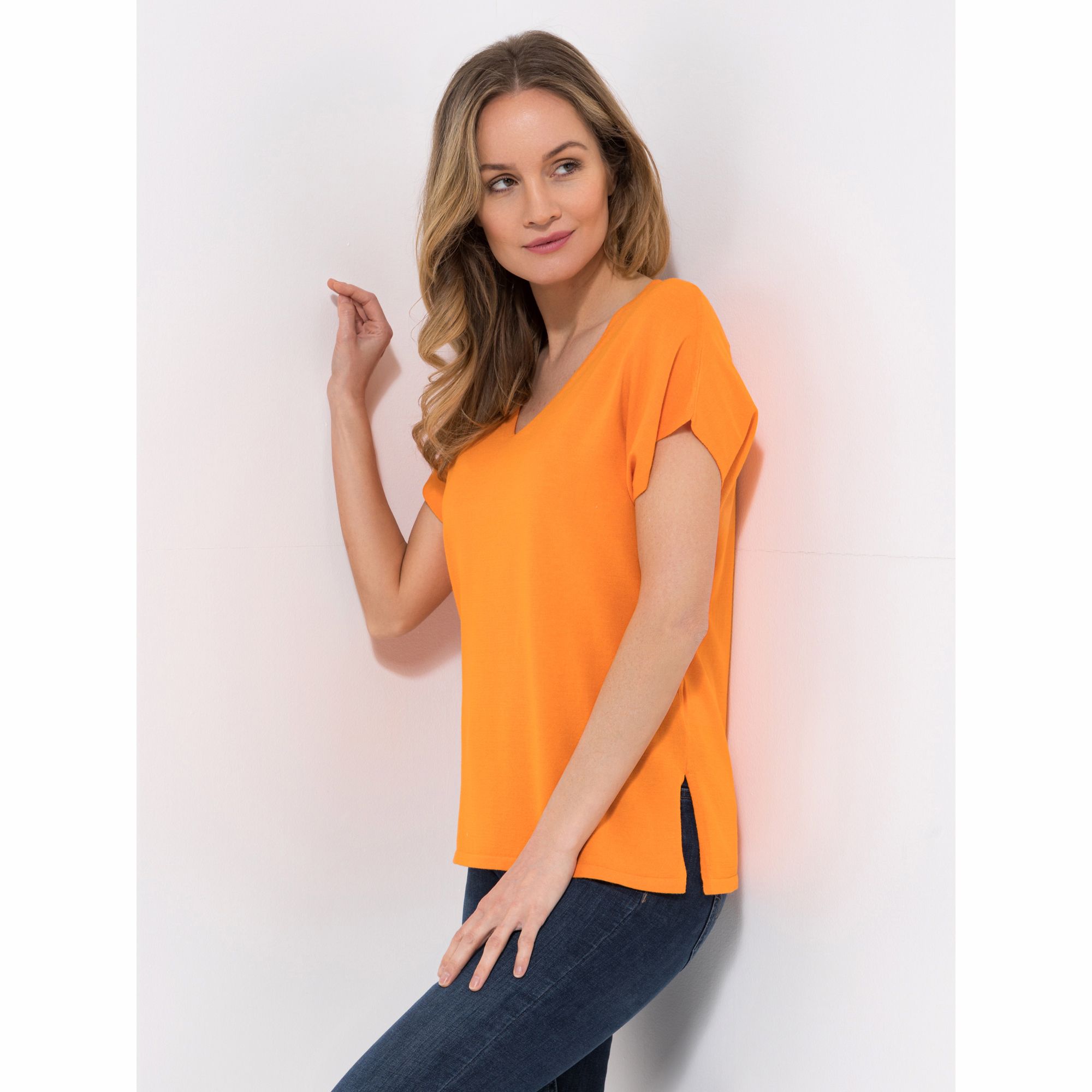 ICONIC by Marina Hoermanseder Pullover V-Ausschnitt leger weit