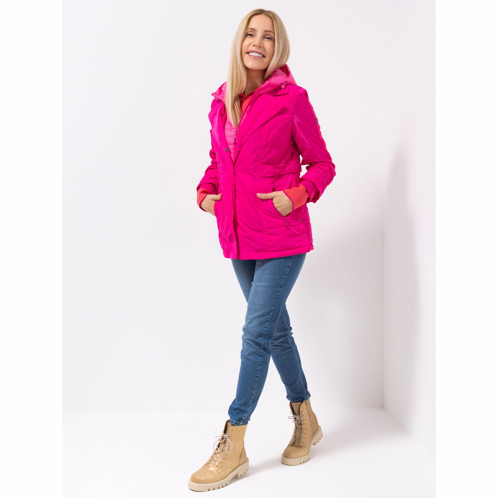 DAWID by Dawid Tomaszewski Jacke, Kapuze 2 in 1 Effekt figurumspielend