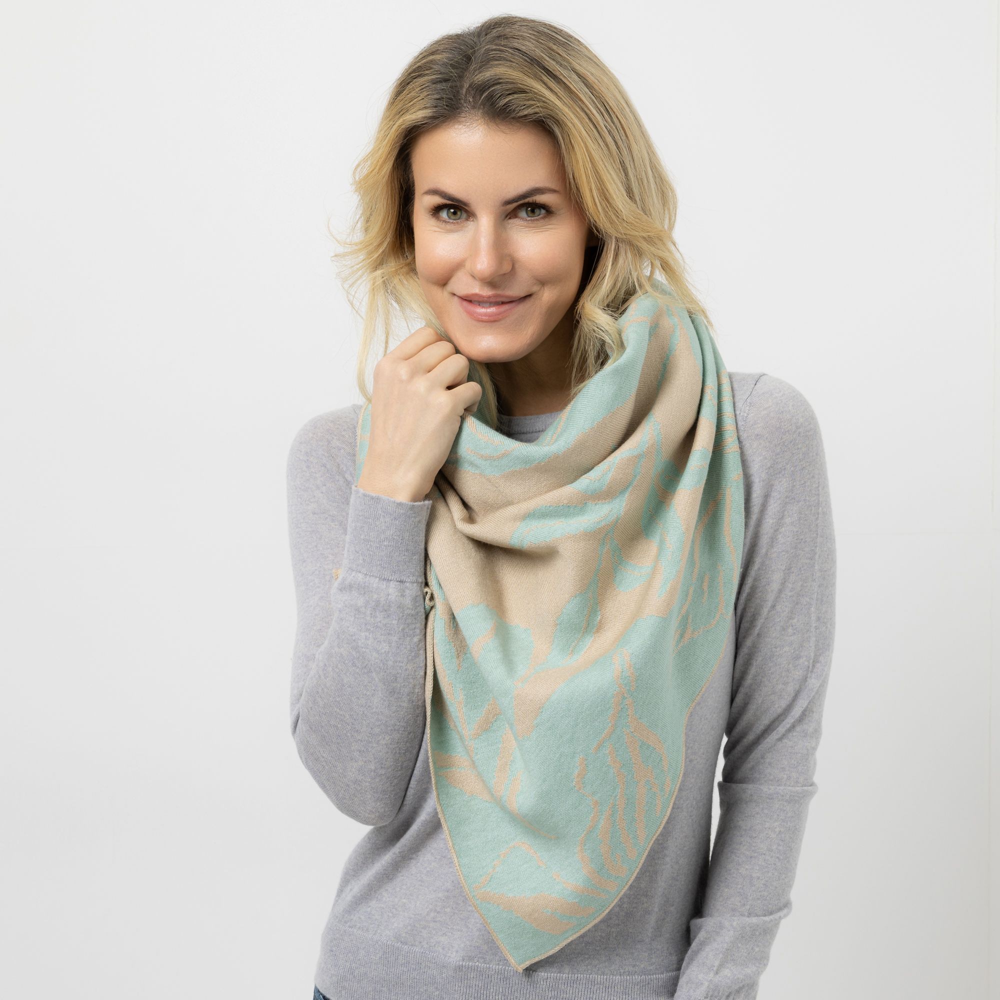 DINE 'N' DANCE Dreiecktuch Jacquard-Muster