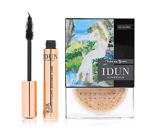 IDUN Mineral Make-up-Set mit Mascara in schwarz
