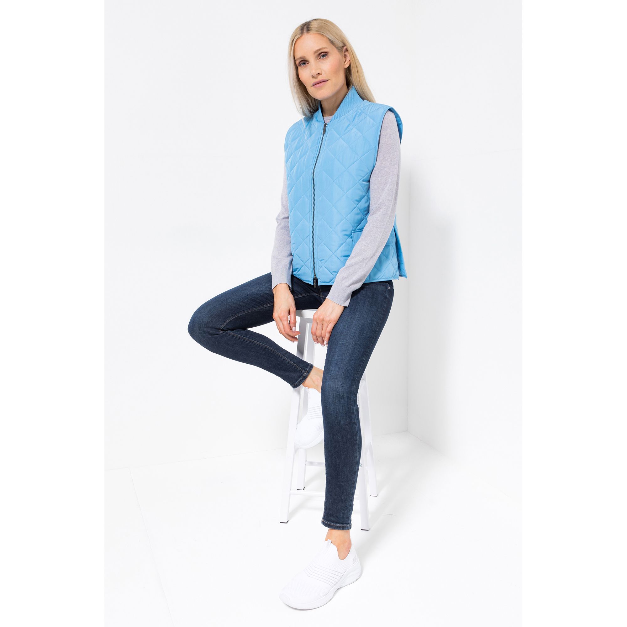 STUDIO UNIQUE® Steppweste Reißverschluss OEKO-TEX® 100 figurumspielend