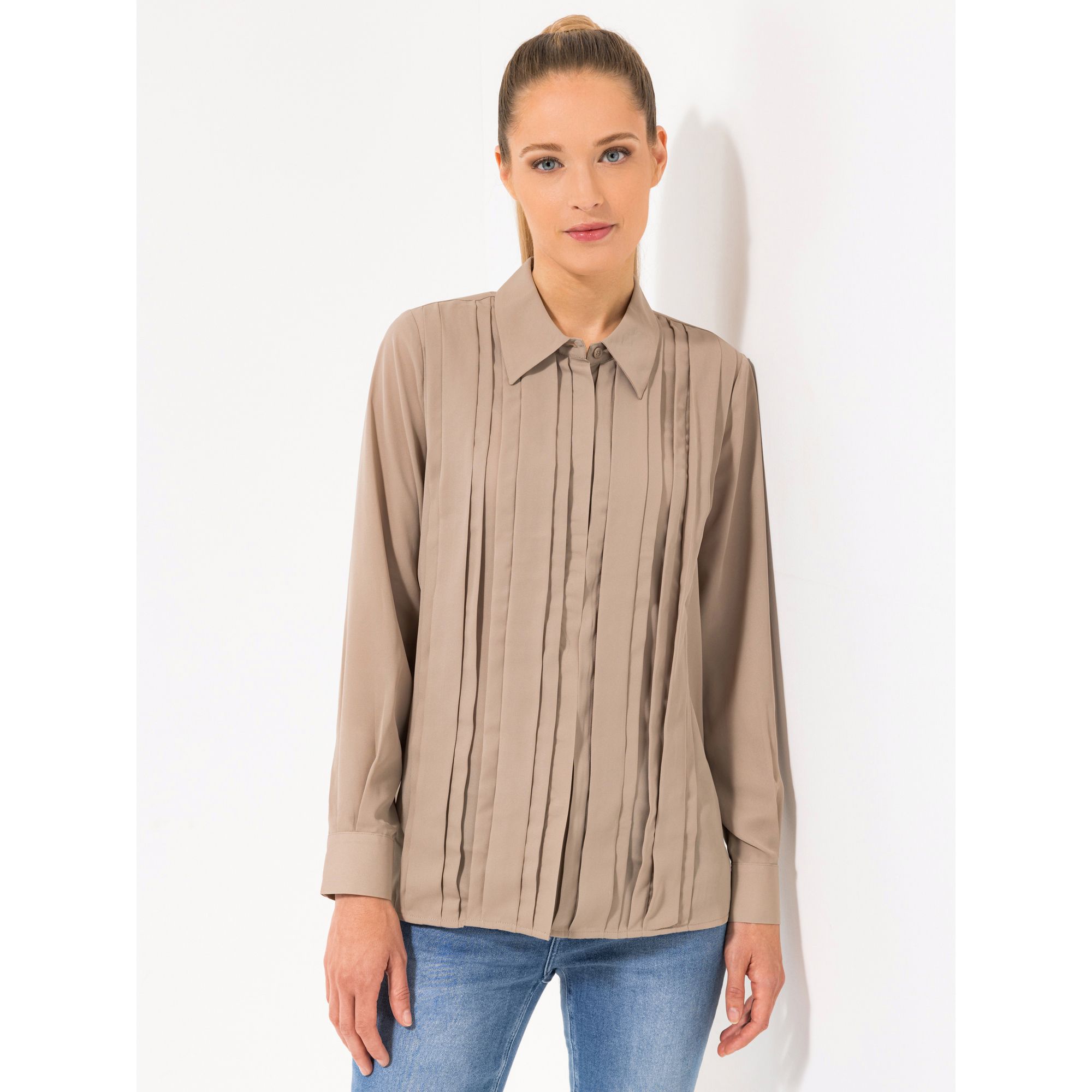 STEFFEN SCHRAUT Bluse, 1/1-Arm 100% recyceltes Polyester leger weit