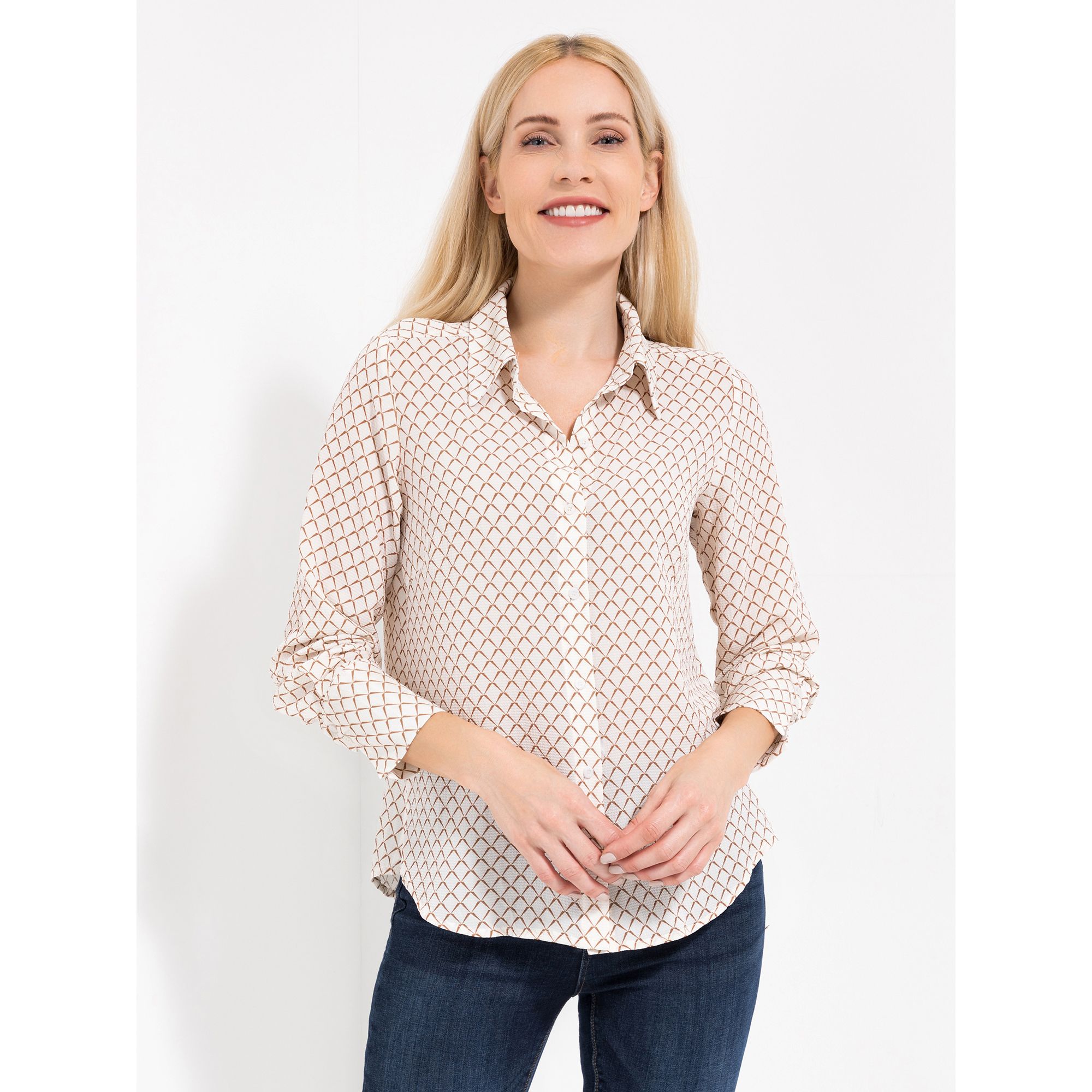 DAWID by Dawid Tomaszewski Bluse, 1/1 Arm Hemdblusenkragen figurumspielend