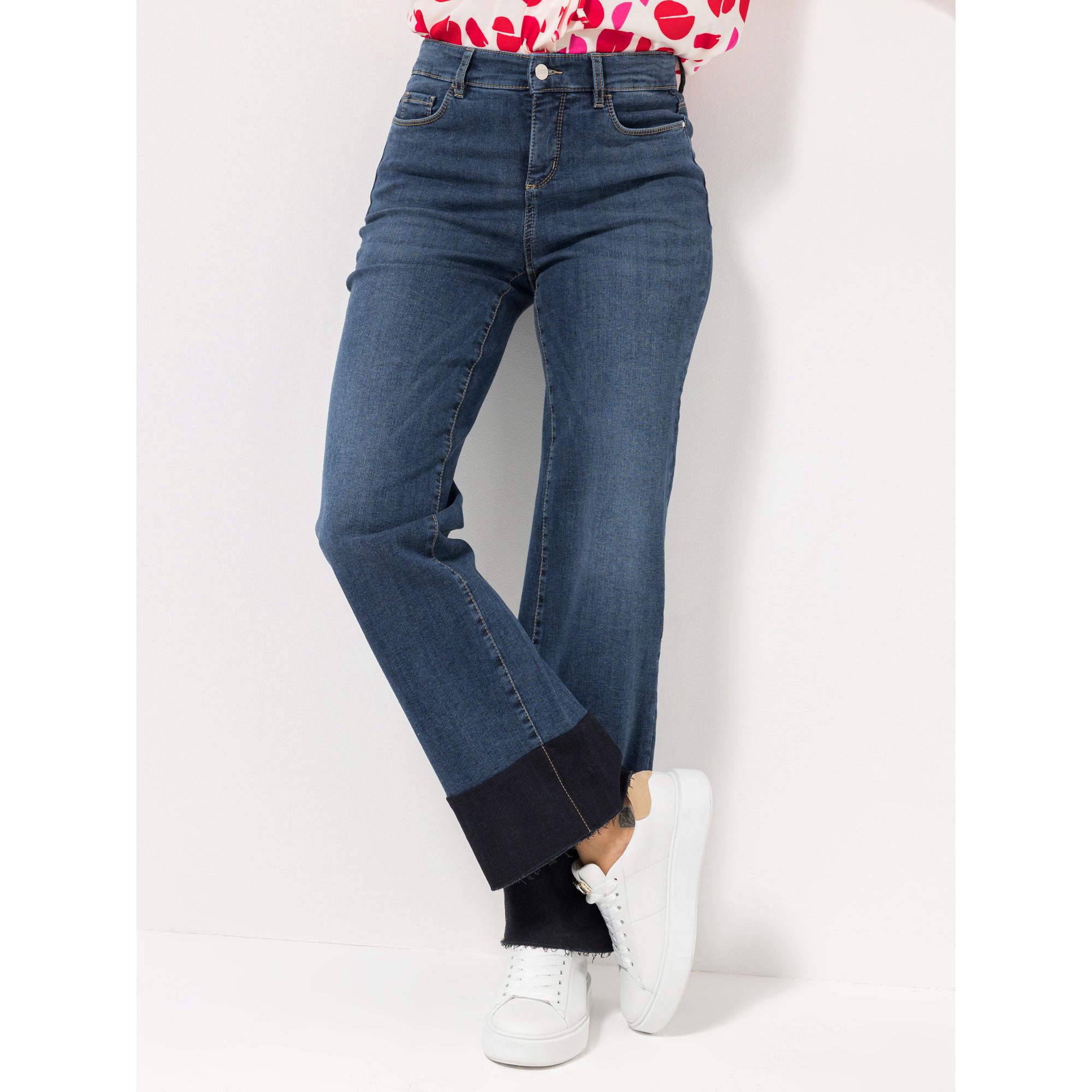 STEFFEN SCHRAUT Jeans weiter Beinverlauf OEKO-TEX® lange Form