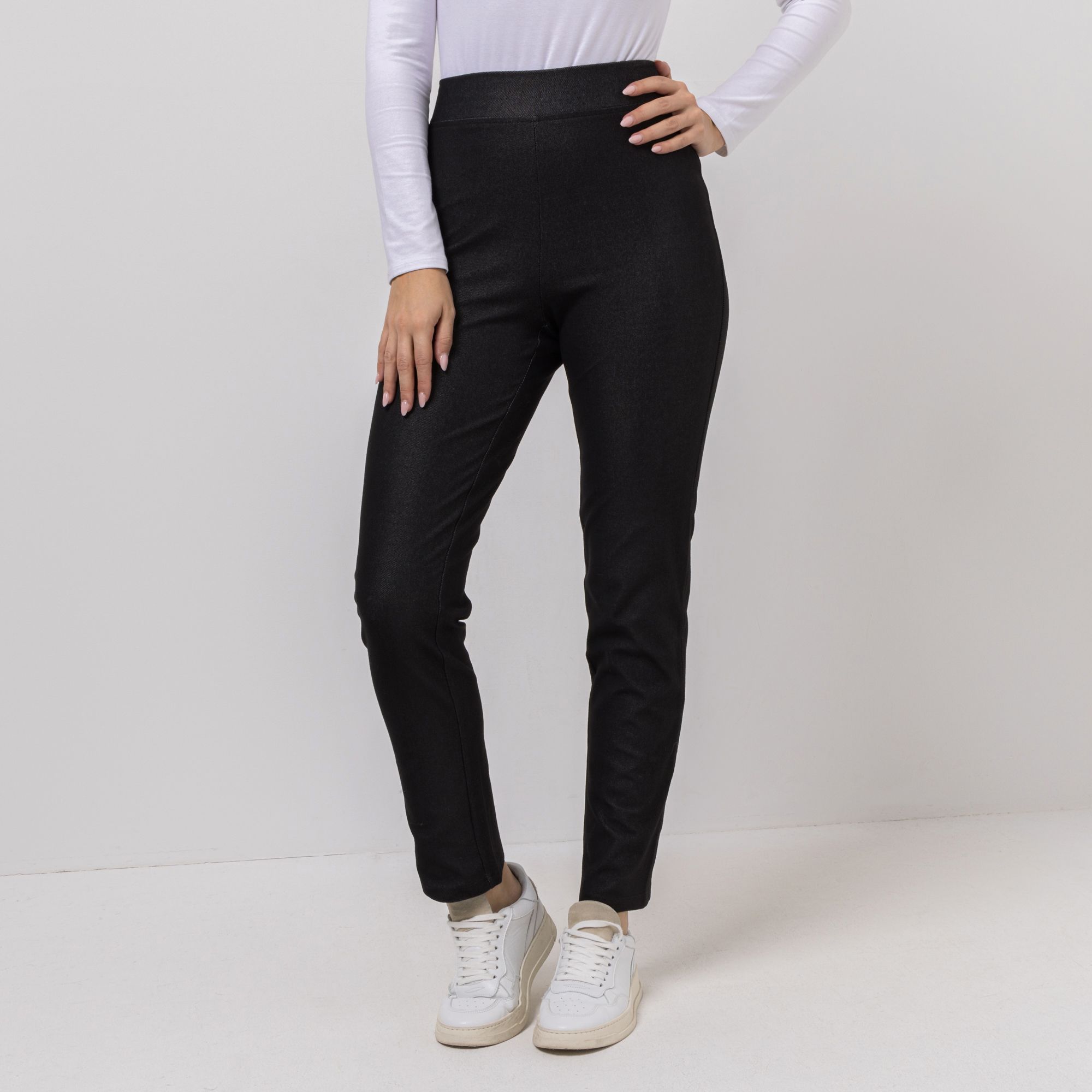 KIM & CO. Hose, knöchellang Denim Jersey Rundumdehnbund schmaler Beinverlauf